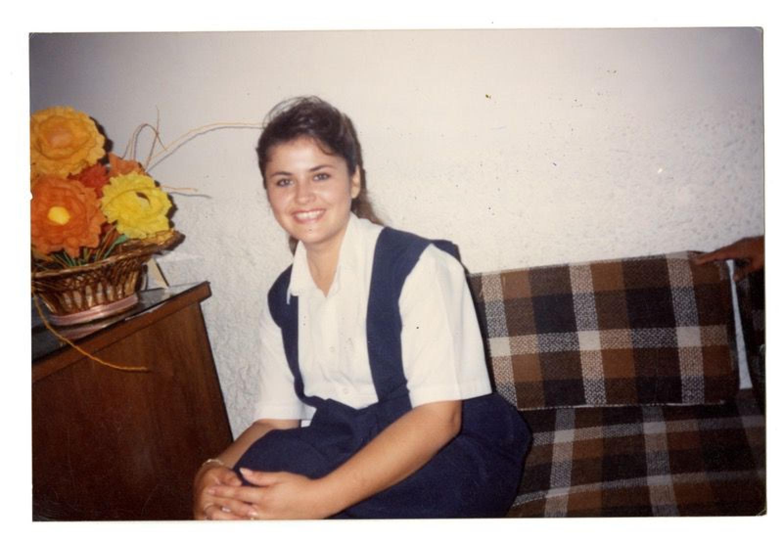 Maricarmen Zúñiga, reina de la Academia Salvatierra.