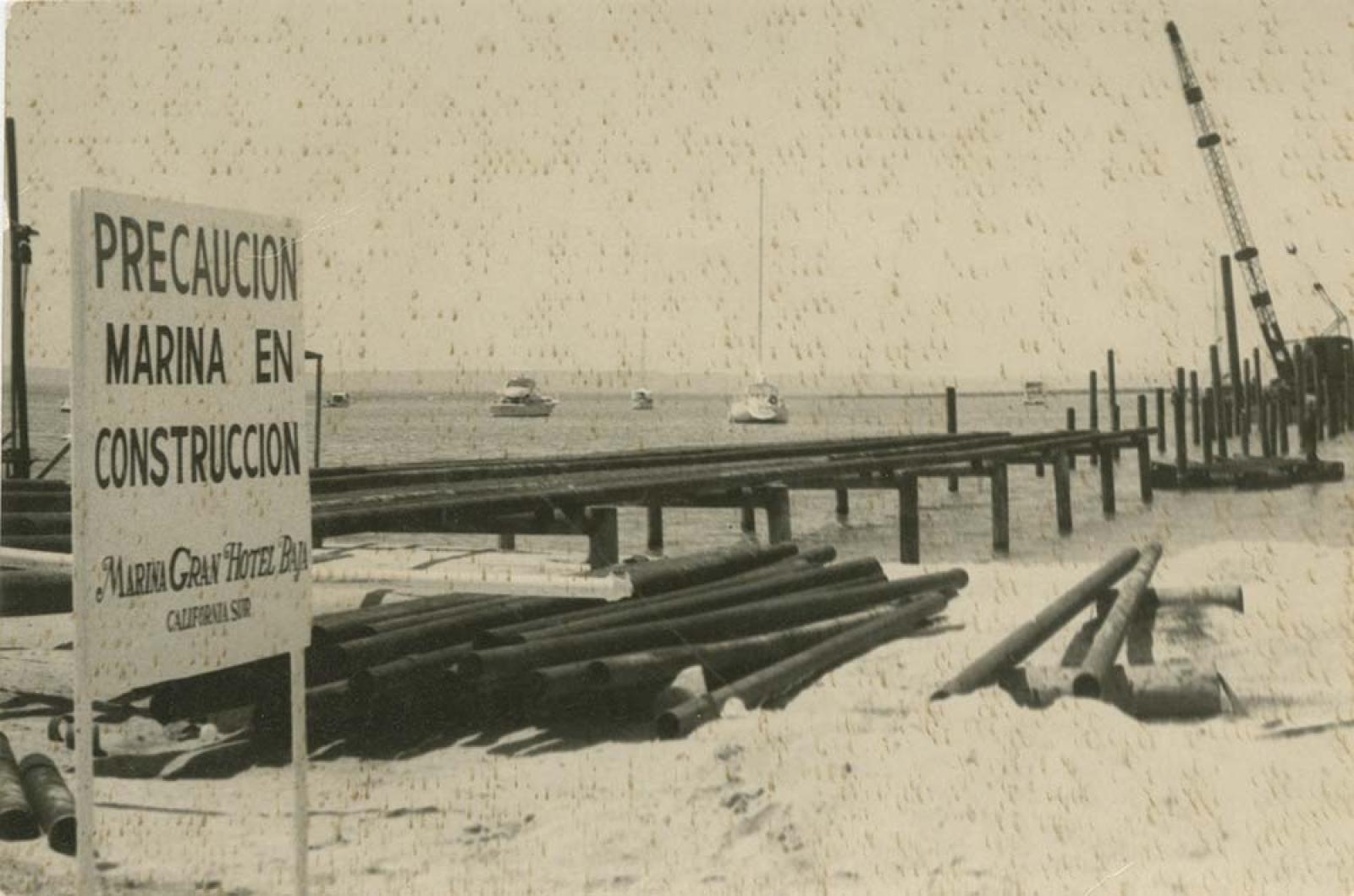 Marina en construcción.
