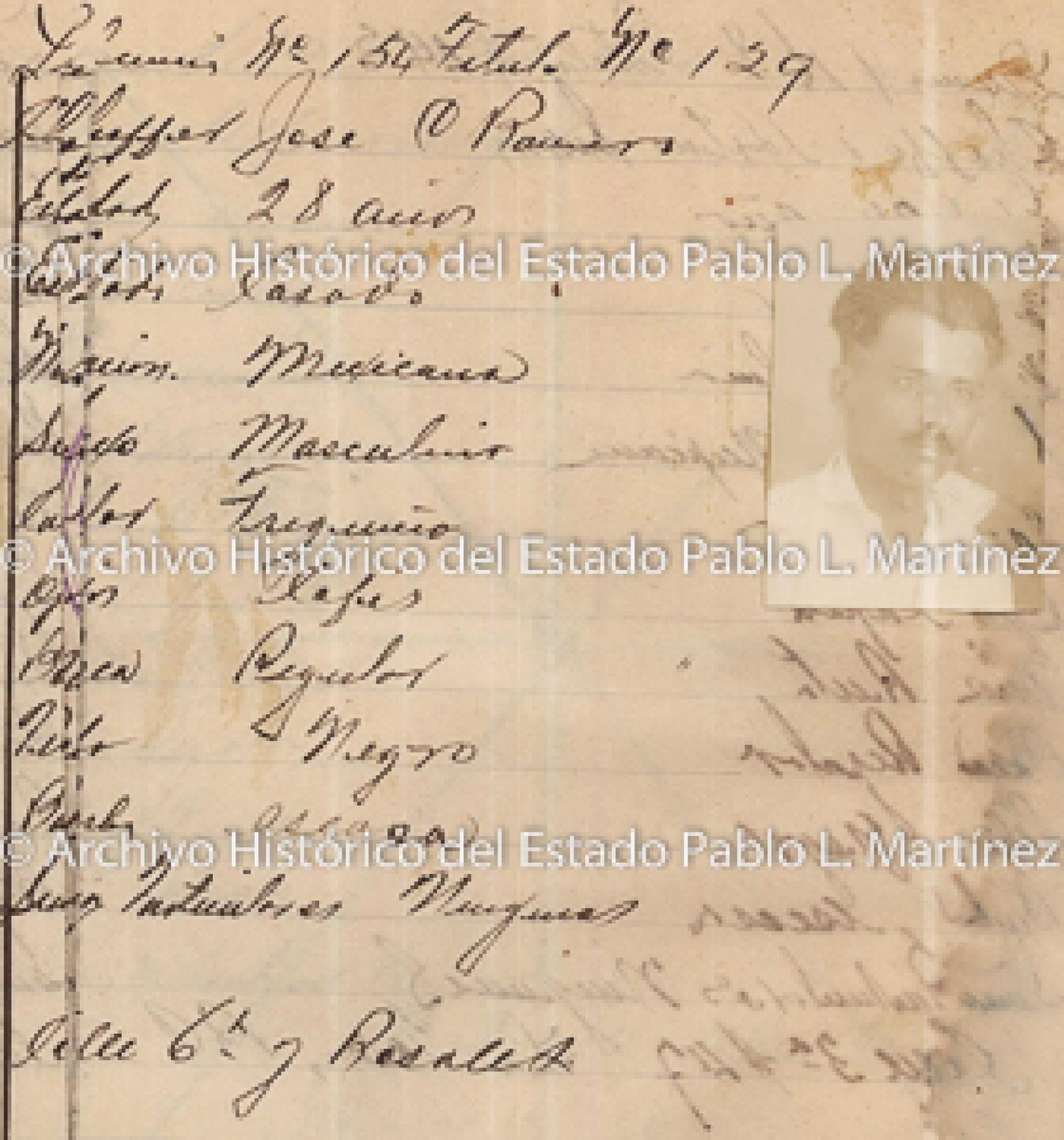 "Martín Márquez", retrato.