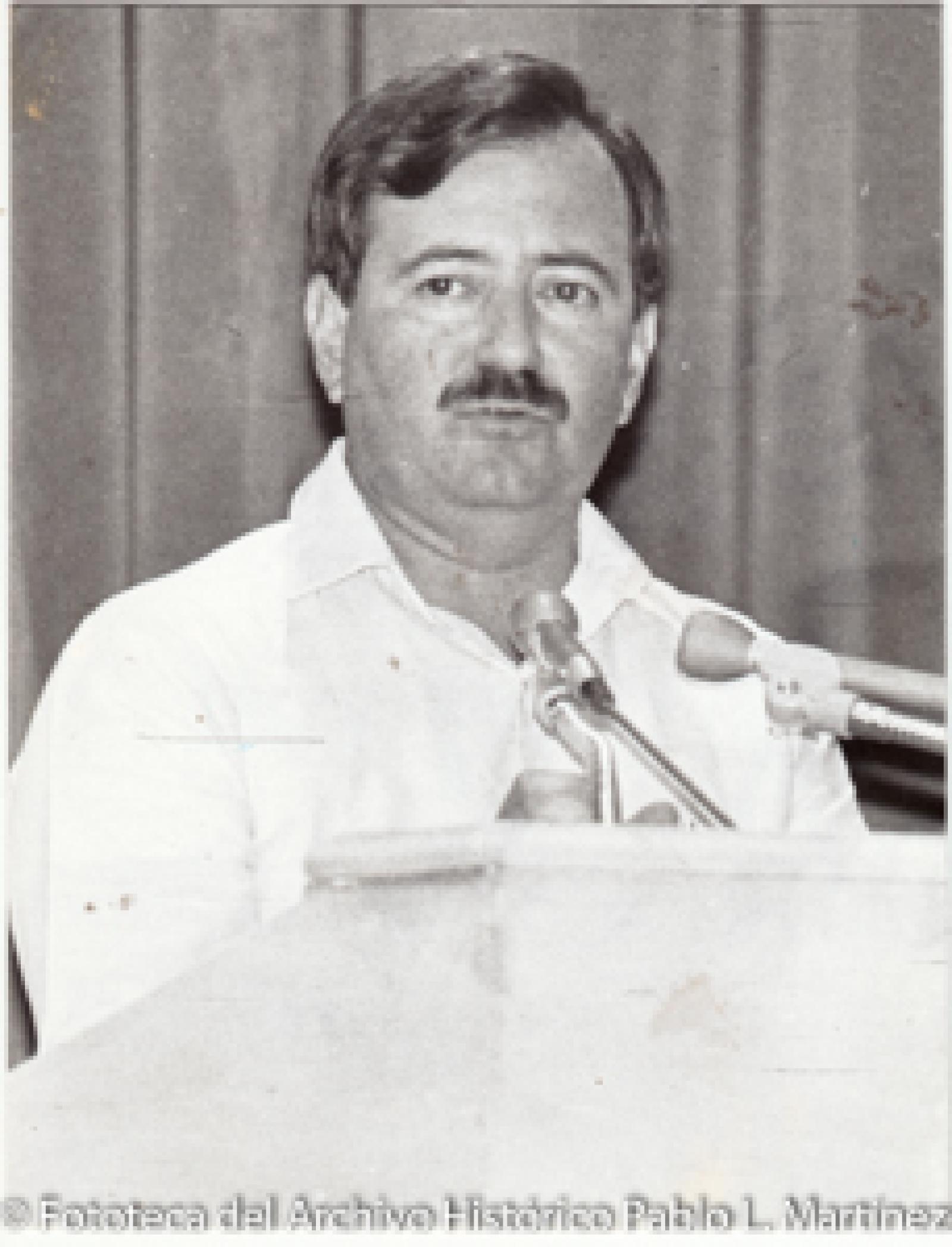 Miguel Ángel Olachea, retrato.