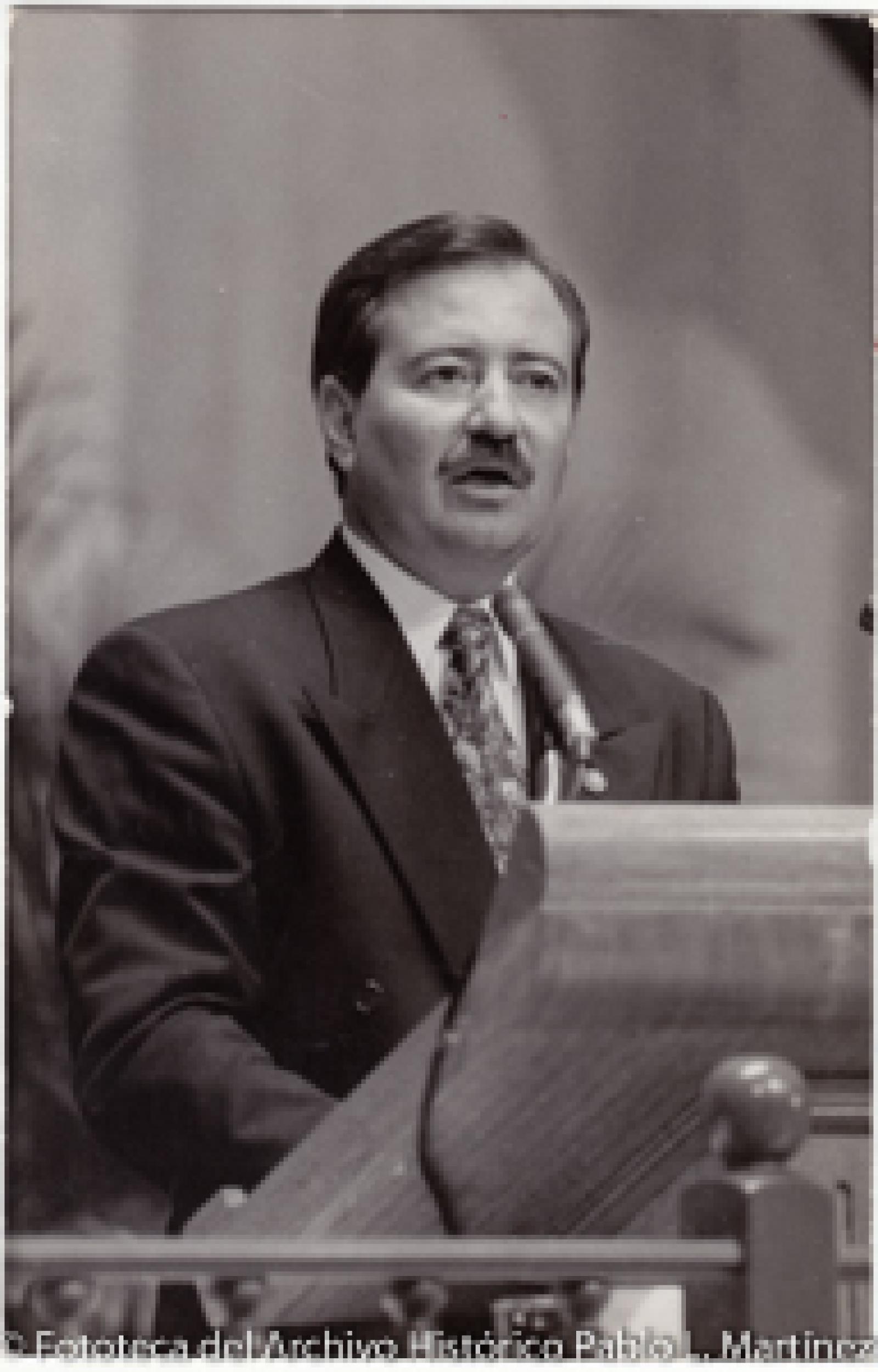 Miguel Ángel Olachea, retrato.