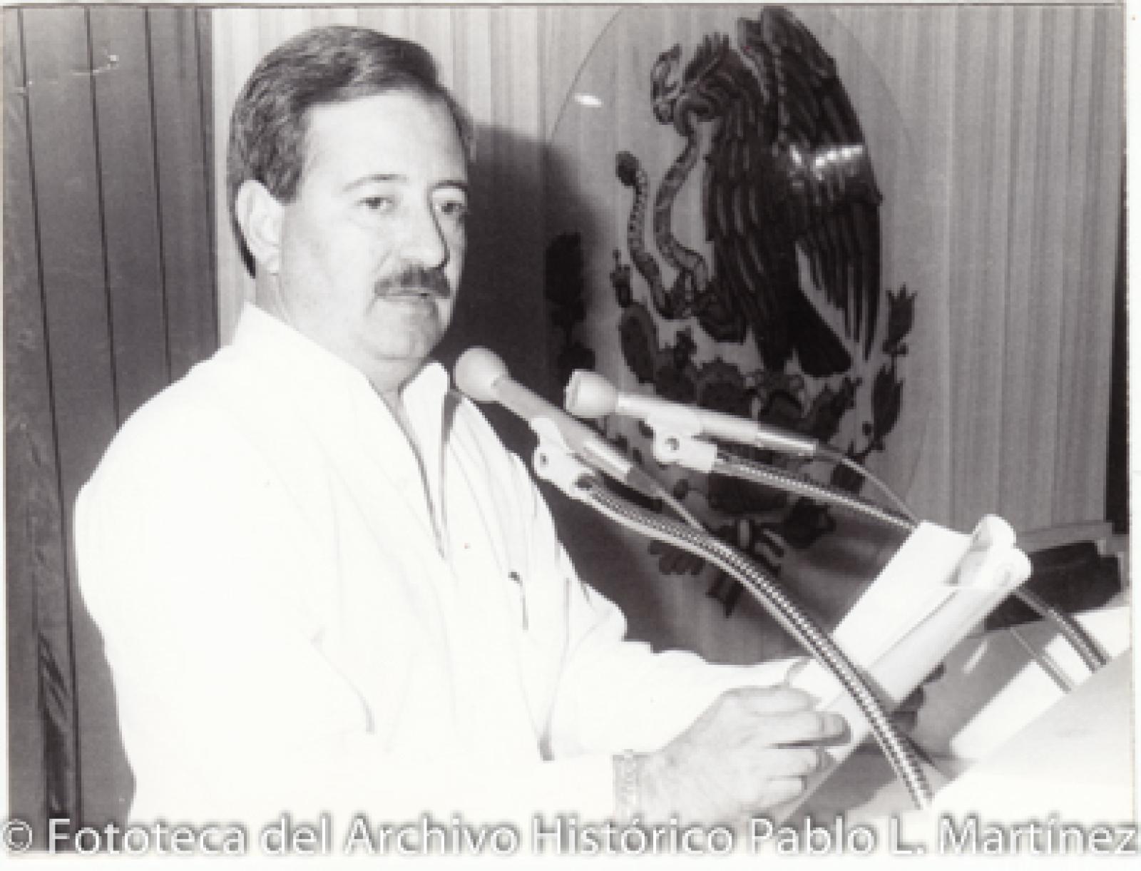 Miguel Ángel Olachea, retrato.