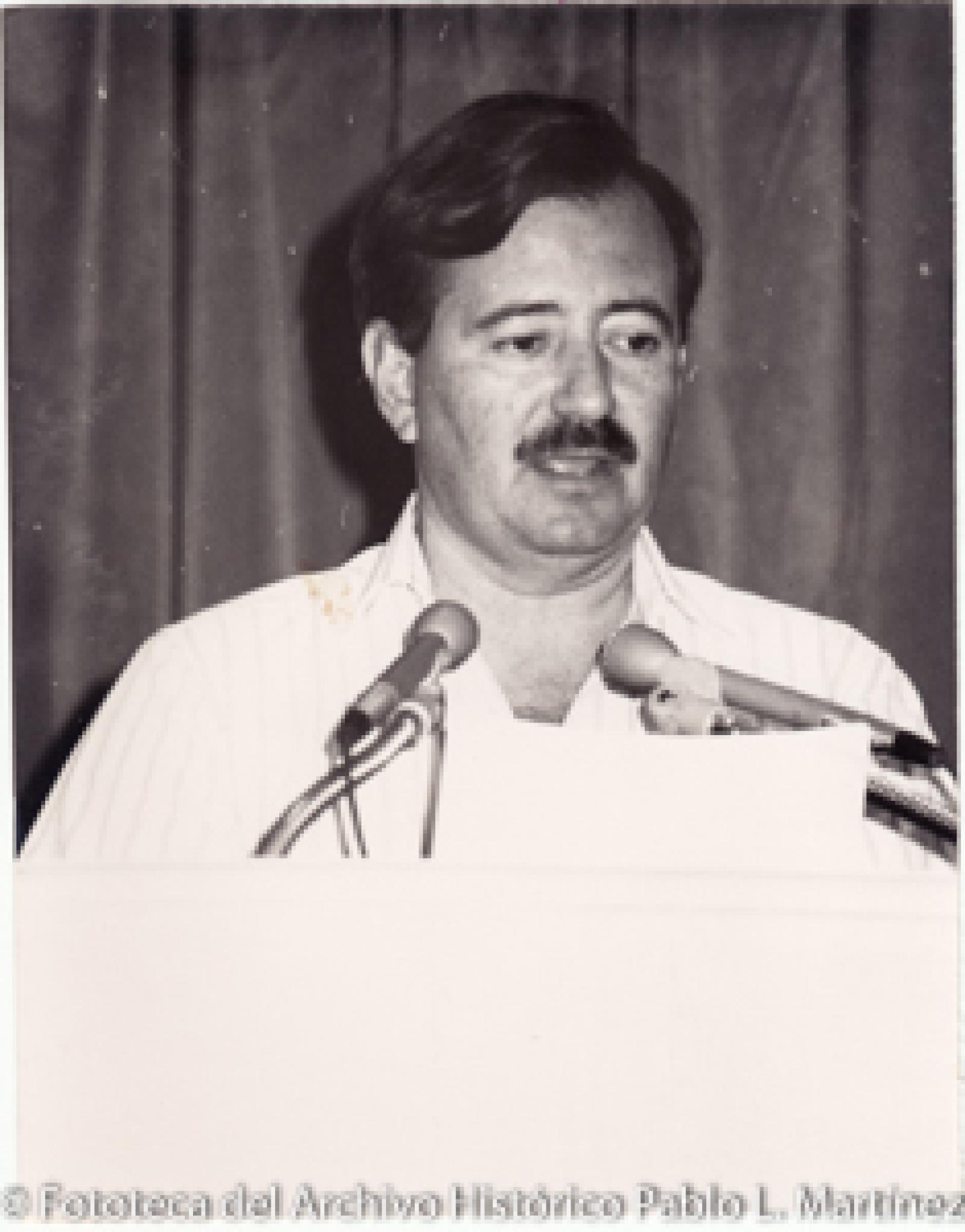 Miguel Ángel Olachea, retrato.