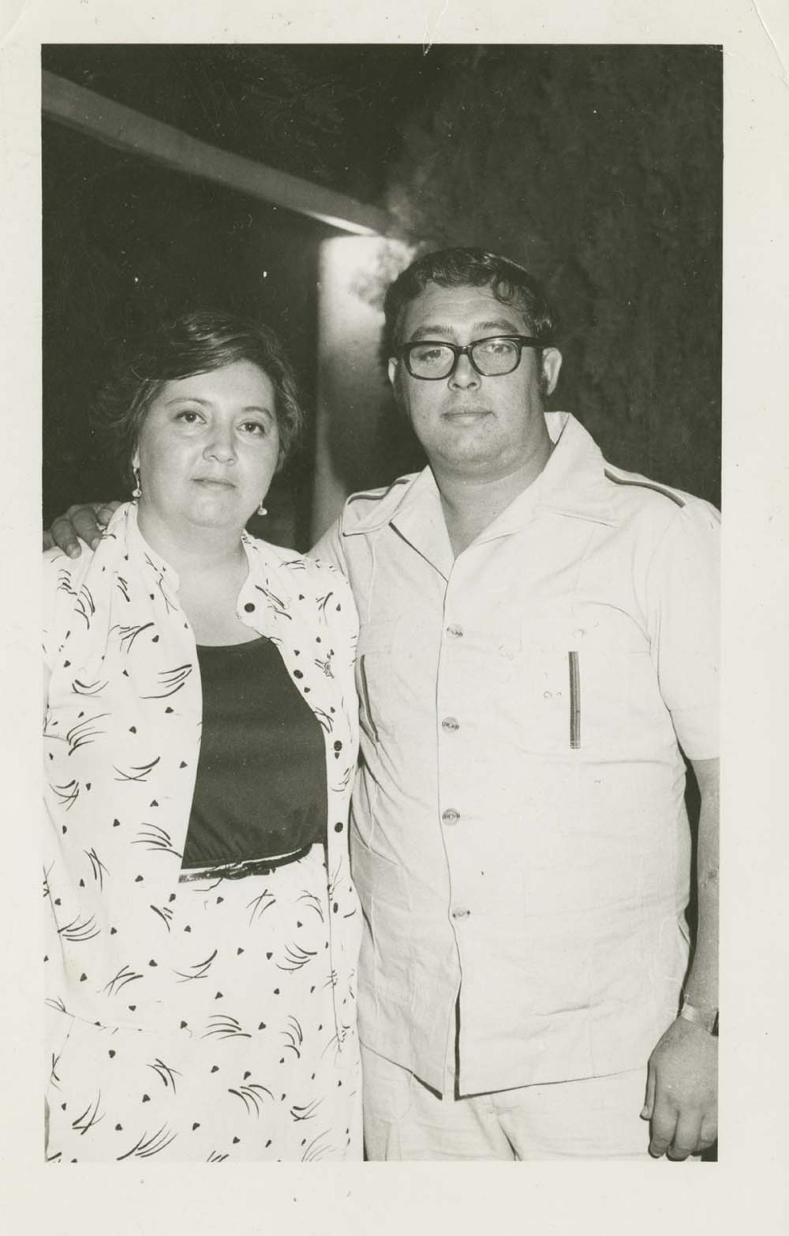 Mujer y hombre, retrato.