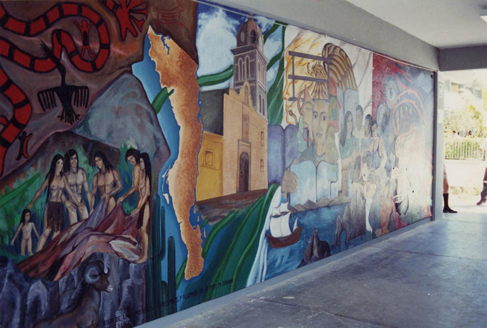 Mural representativo del Estado de Baja California Sur.