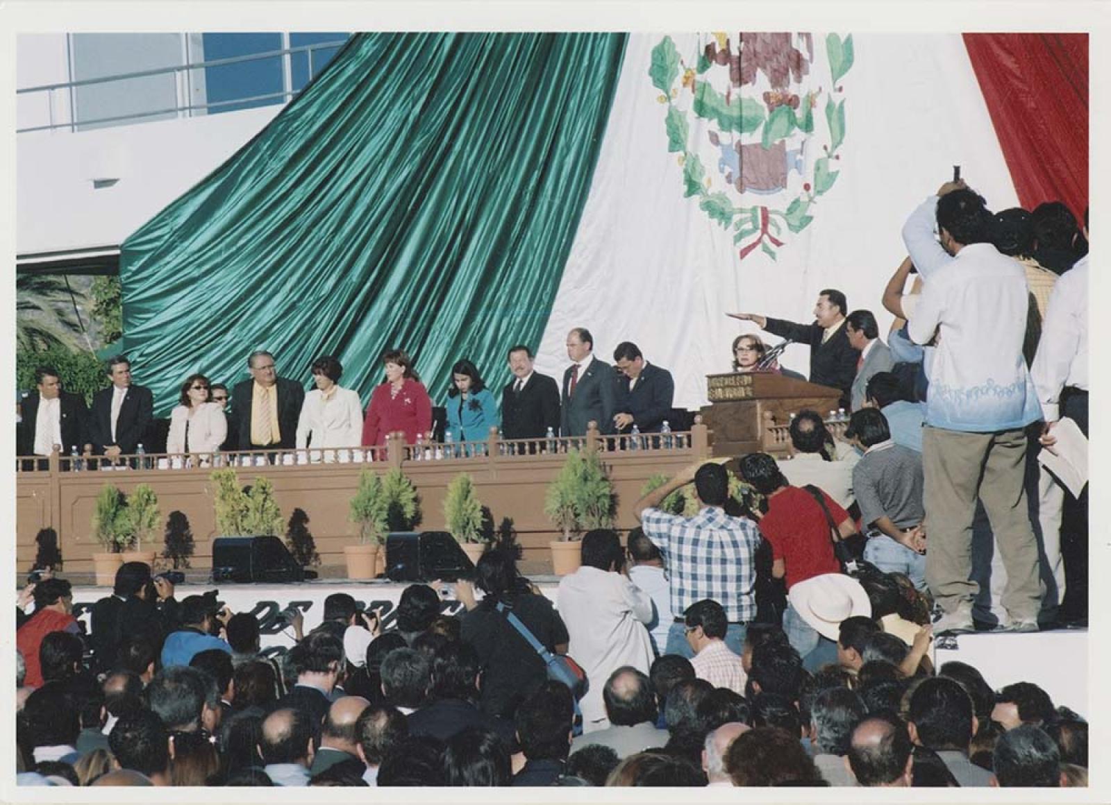 Narciso Agúndez en acto público.