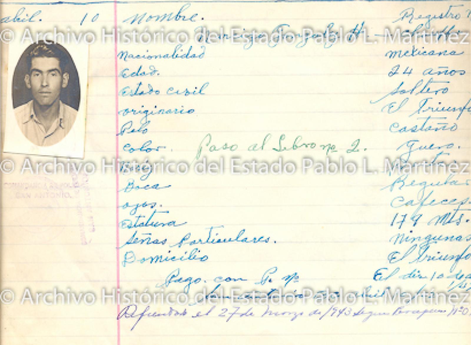 "Narciso González H." retrato.