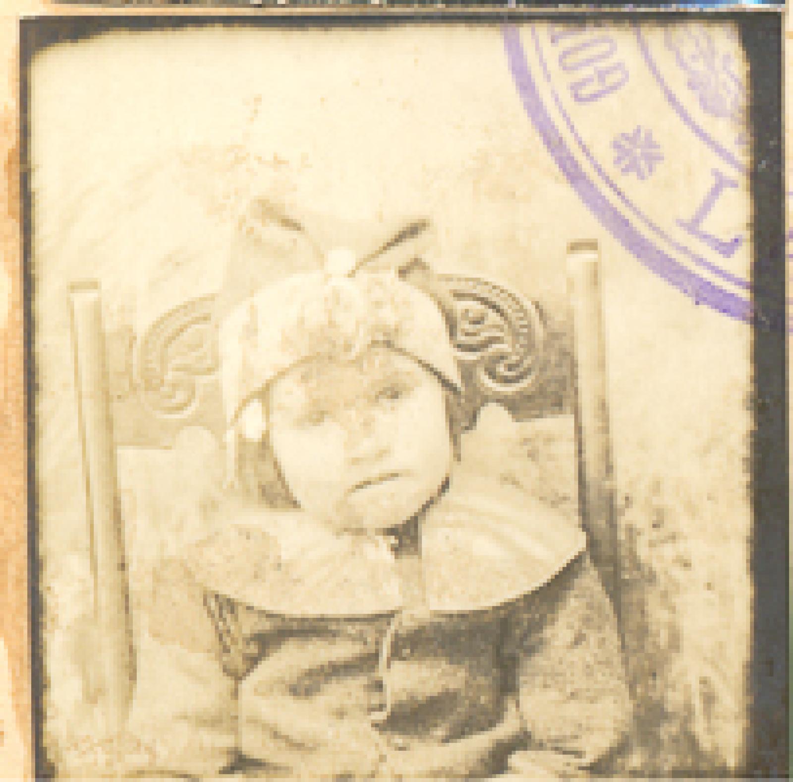 Niña acompañante de Paula S. de Ceseña.
