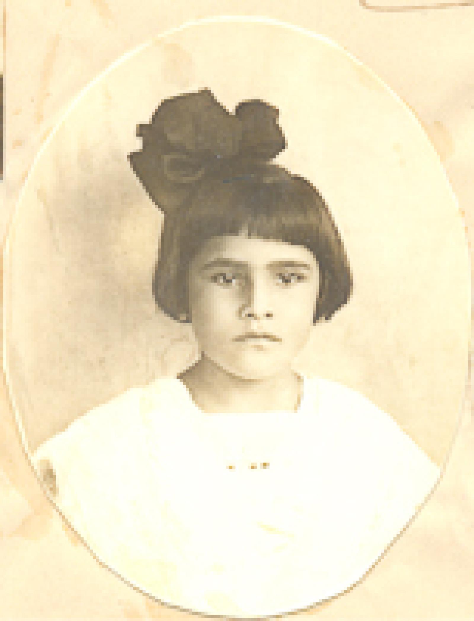Niña, hija de Leonor Verdugo de Rubio.