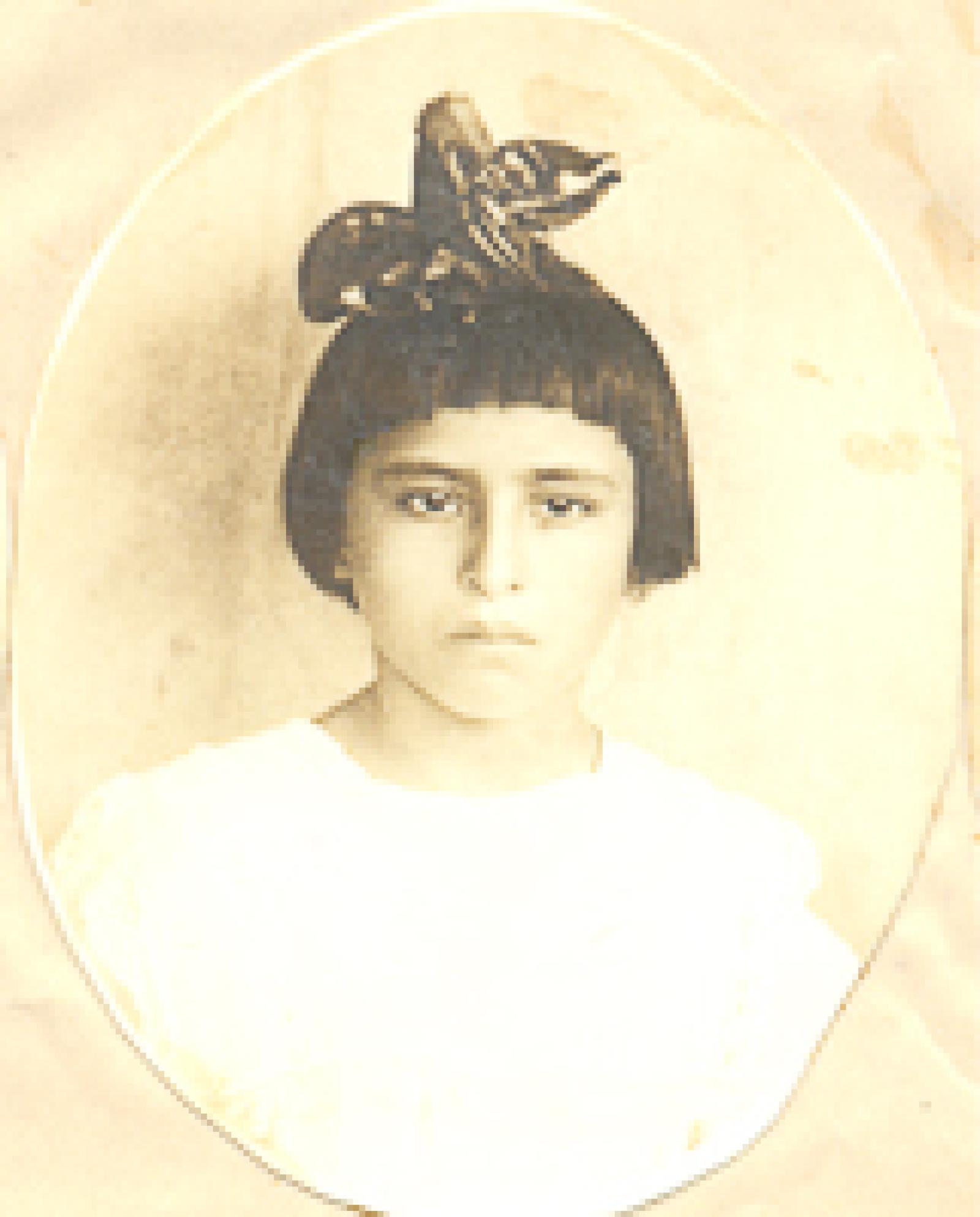 Niña, hija de Leonor Verdugo de Rubio.