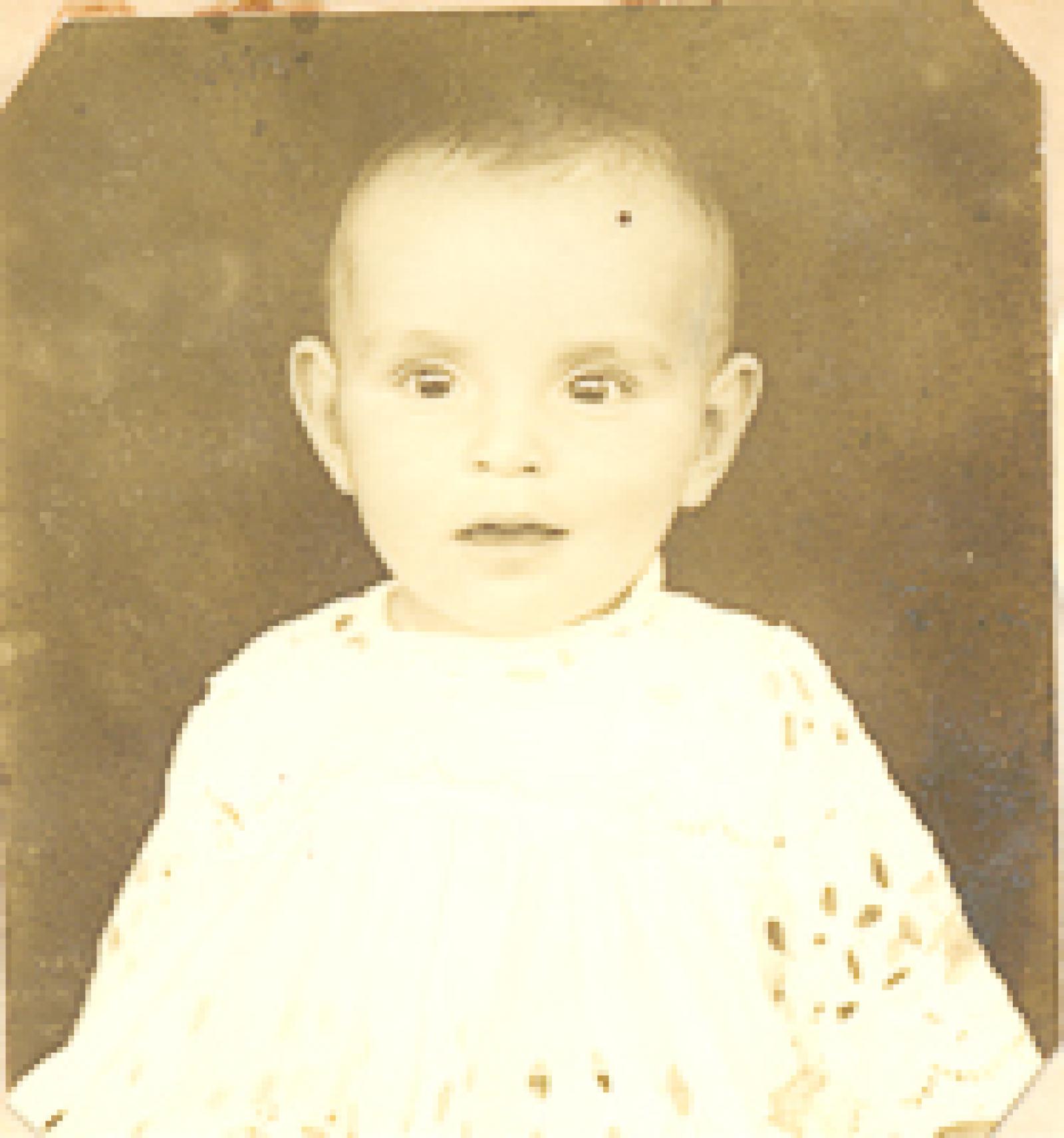 Niño, hijo de Leonor Verdugo de Rubio.