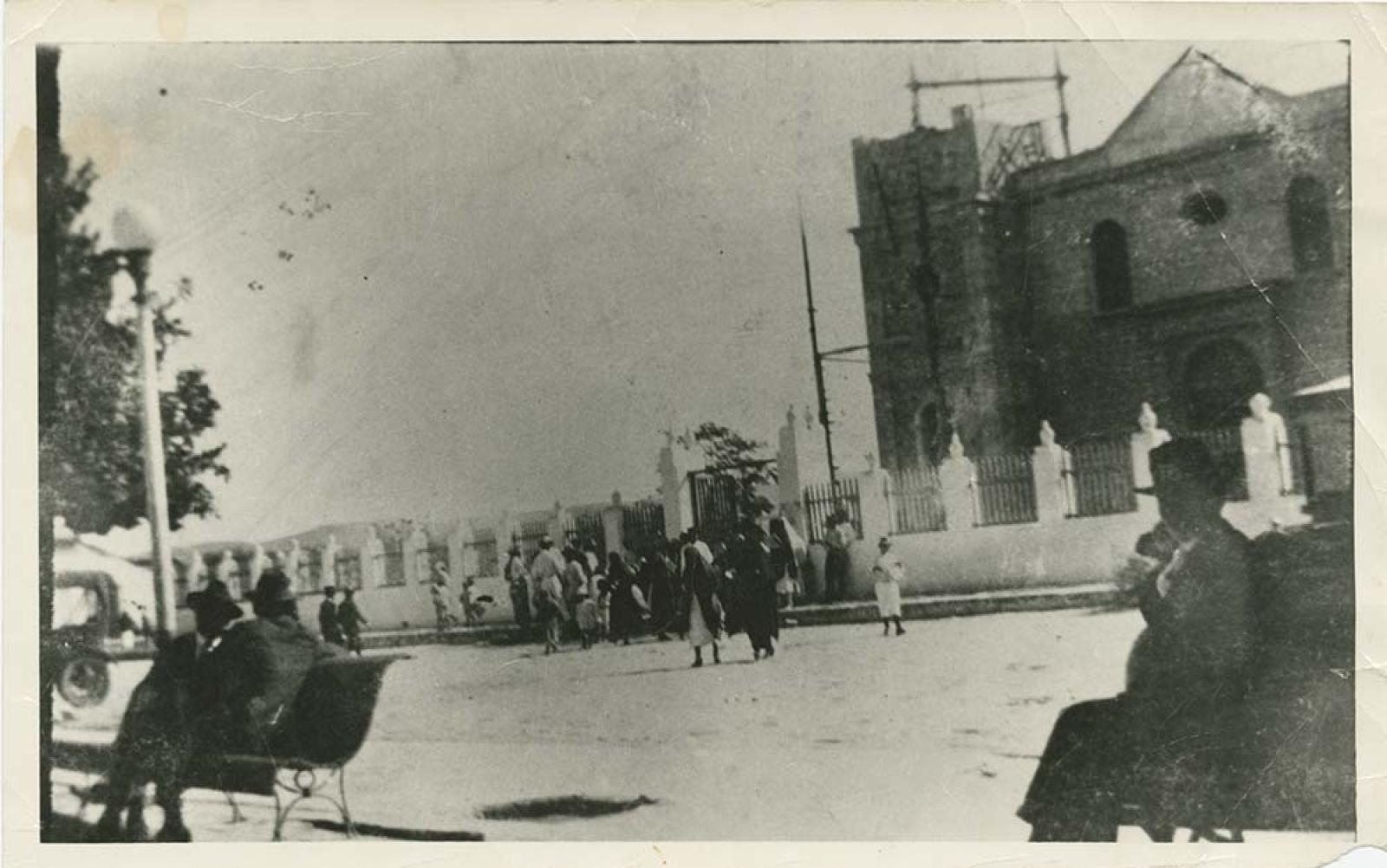 Obra de la segunda torre de la catedral de La Paz.