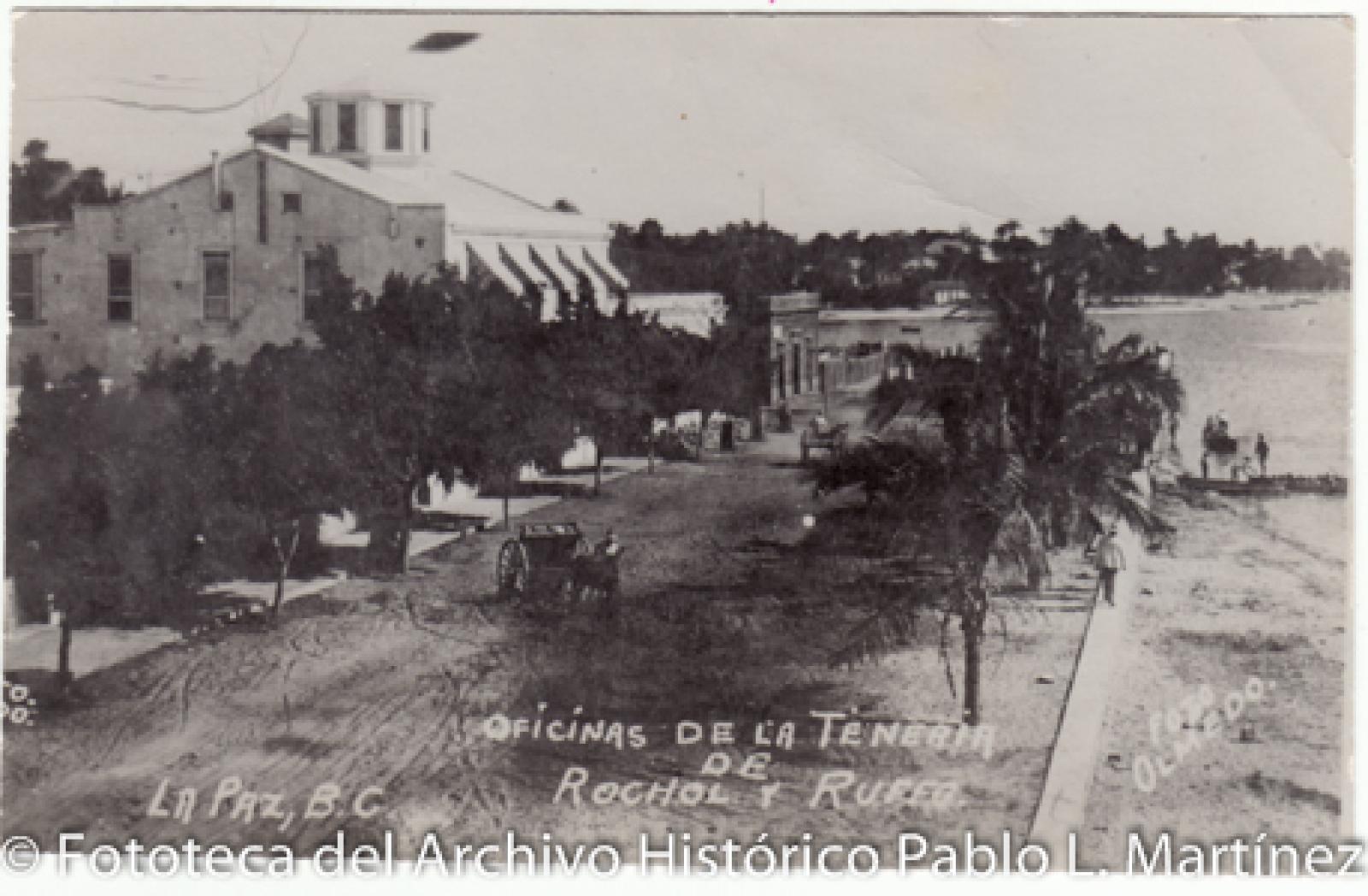 Oficinas de la Tenería Suela Viosca de Rocholl y Ruffo, frente a playa Sur.