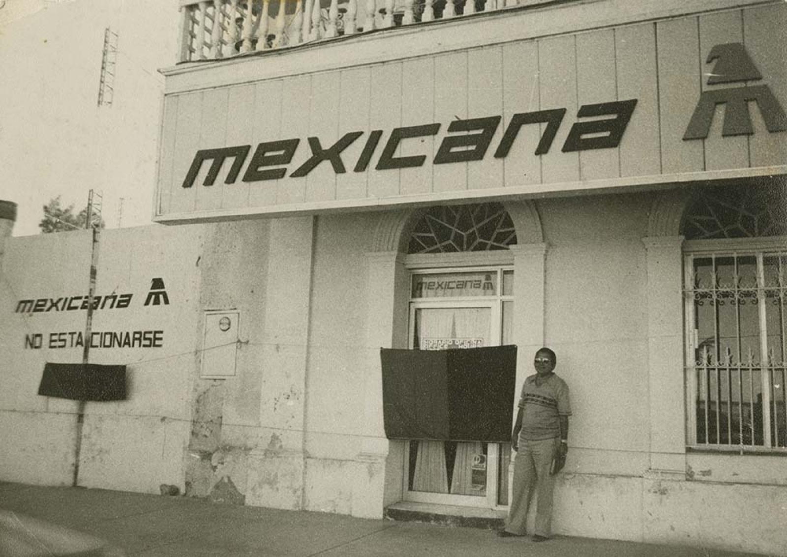 Oficinas de Mexicana de Aviación, en huelga.