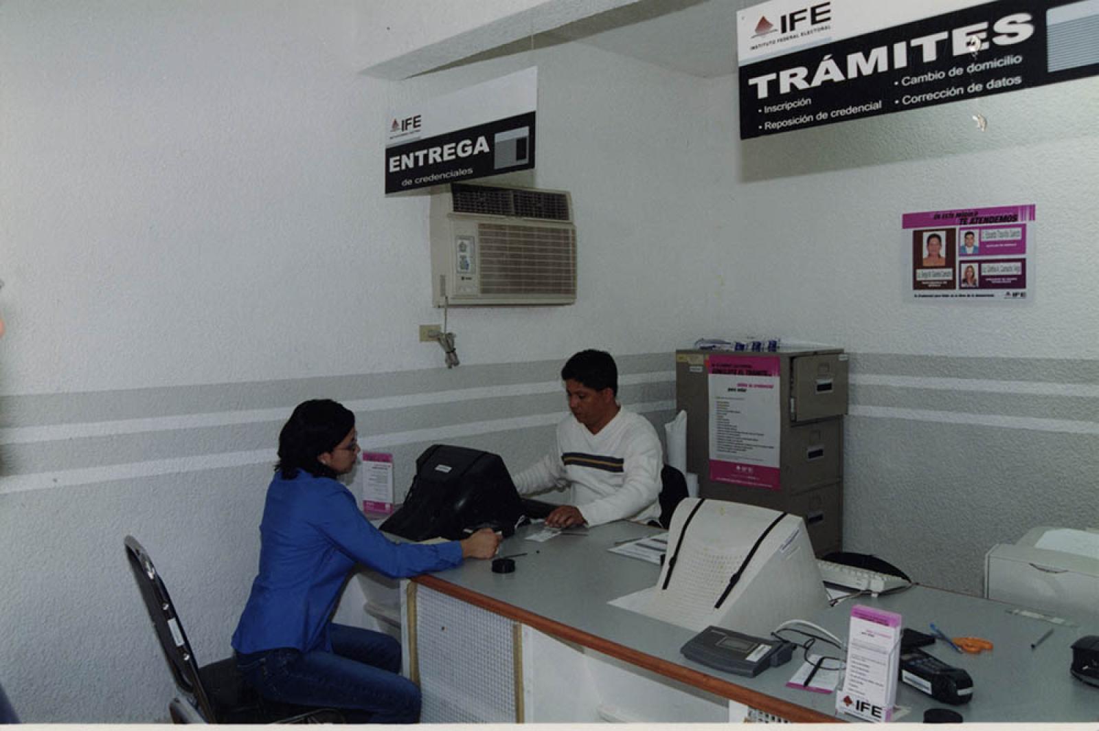 Oficinas del Instituto Federal Electoral (IFE).