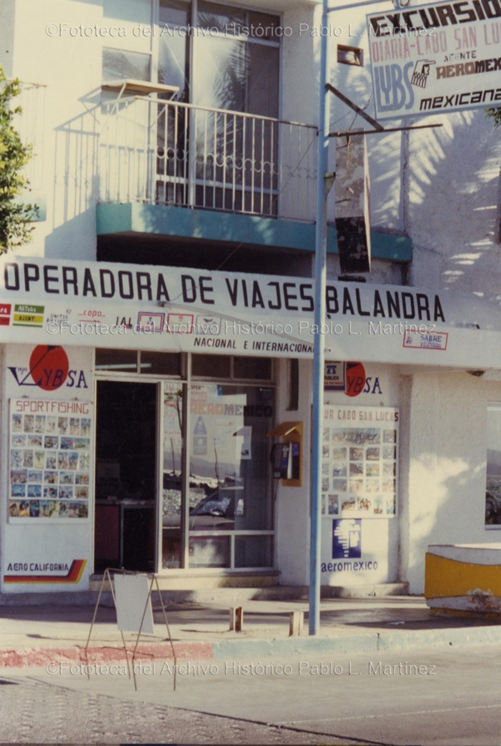 “Operadora de viajes Balandra”, vista exterior.