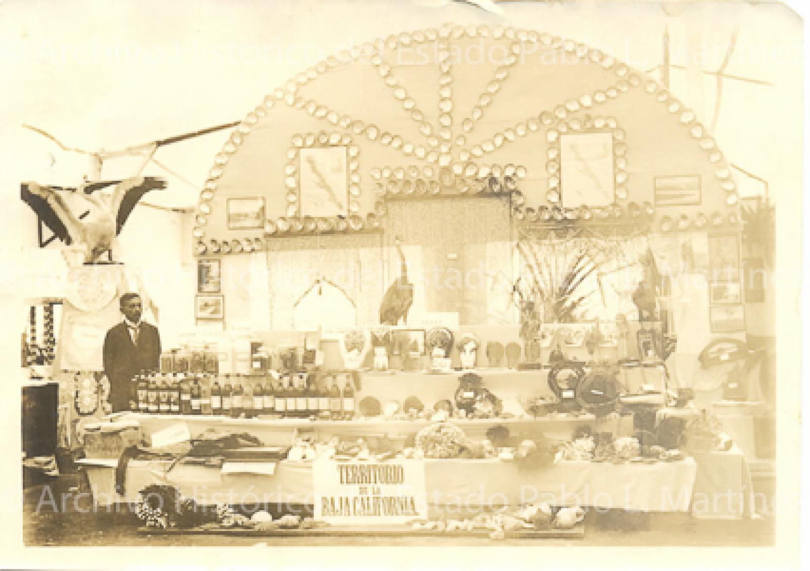 Pabellón del Territorio Sur de la Baja California en la Exposición Regional del Noroeste de México, en 1925.