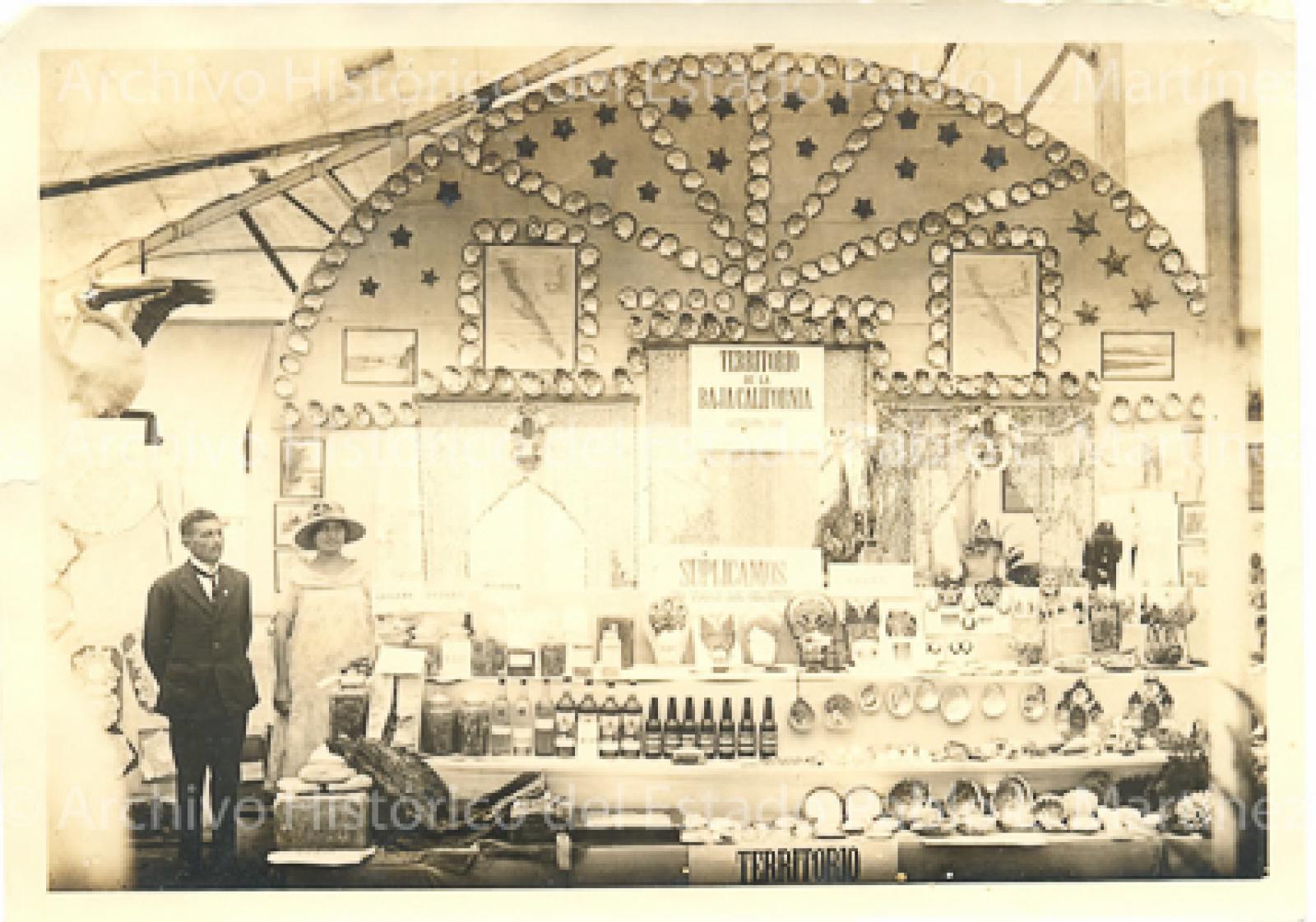 Pabellón del Territorio Sur de la Baja California en la Exposición Regional del Noroeste de México, en 1925.