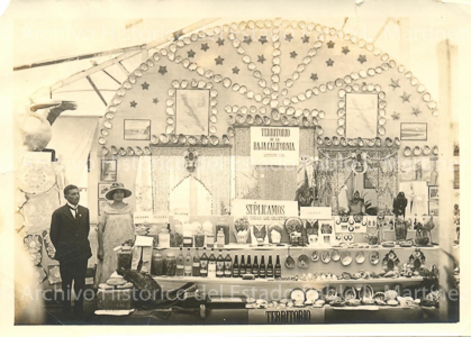 Pabellón del Territorio Sur de la Baja California en la Exposición Regional del Noroeste de México, en 1925.