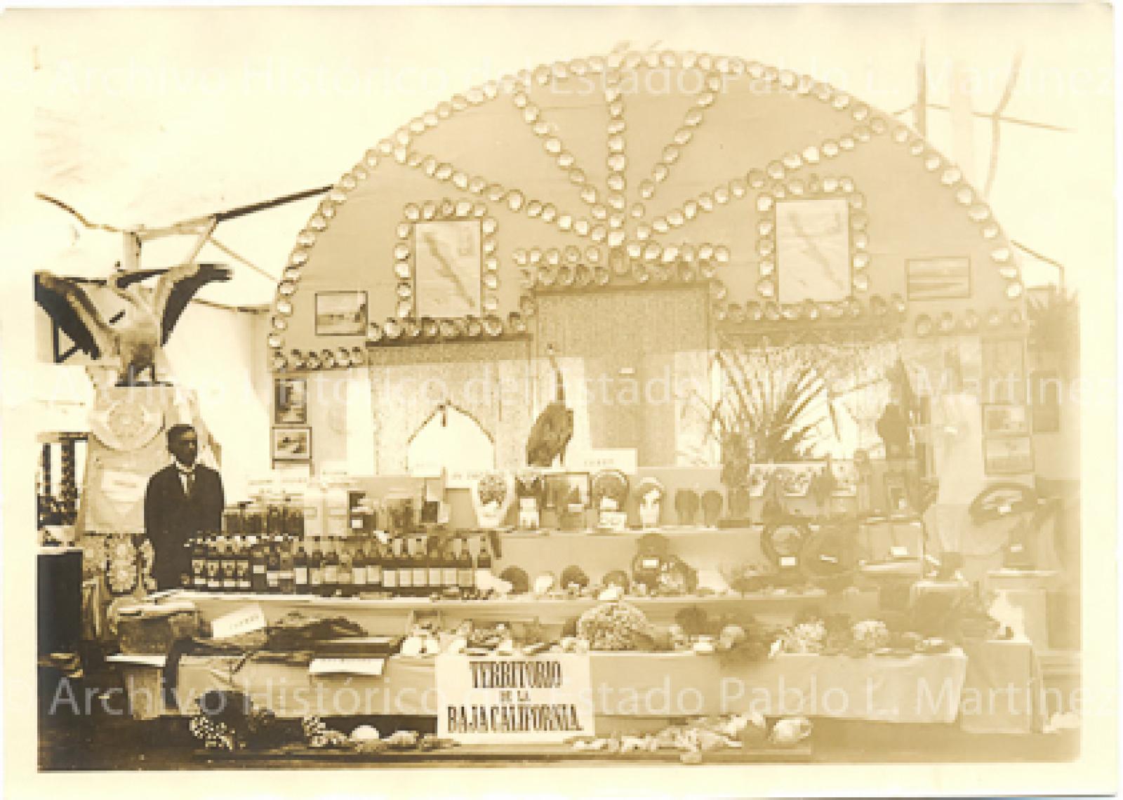 Pabellón del Territorio Sur de la Baja California en la Exposición Regional del Noroeste de México, en 1925.