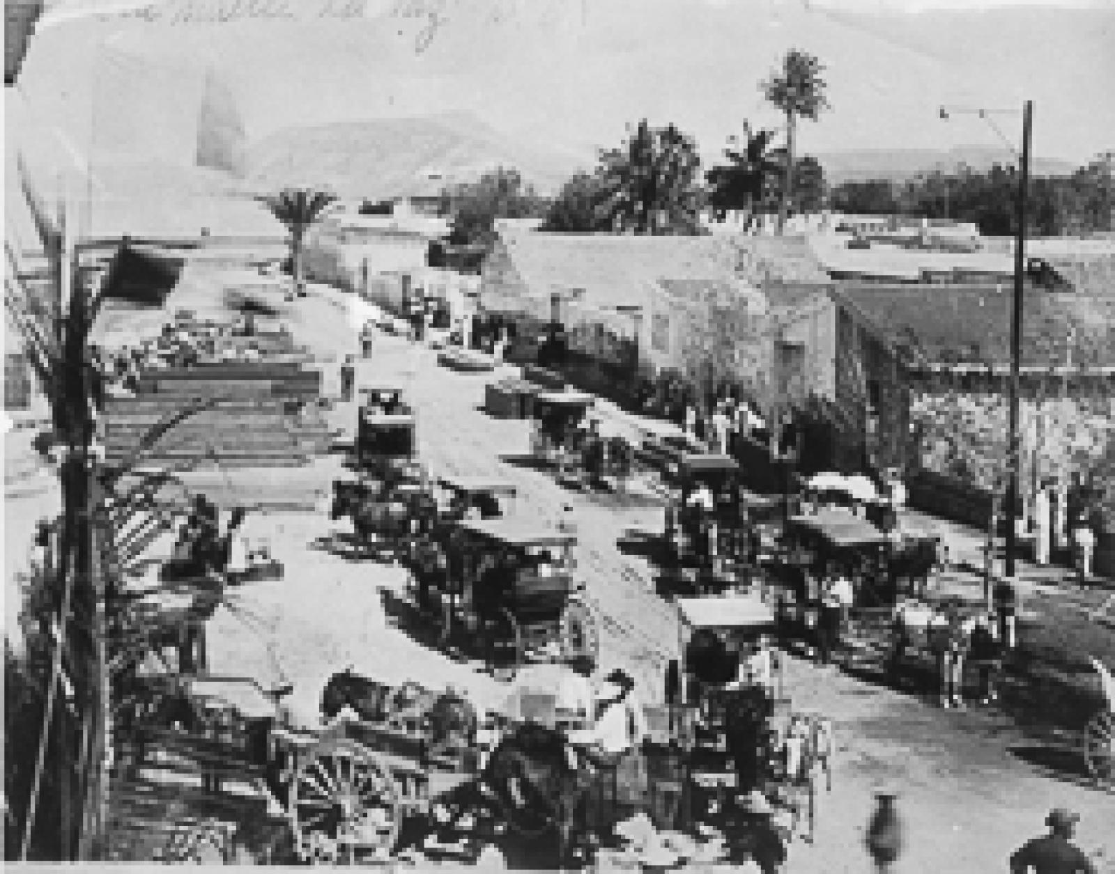 Panorámica de la Calle Central, 1895.