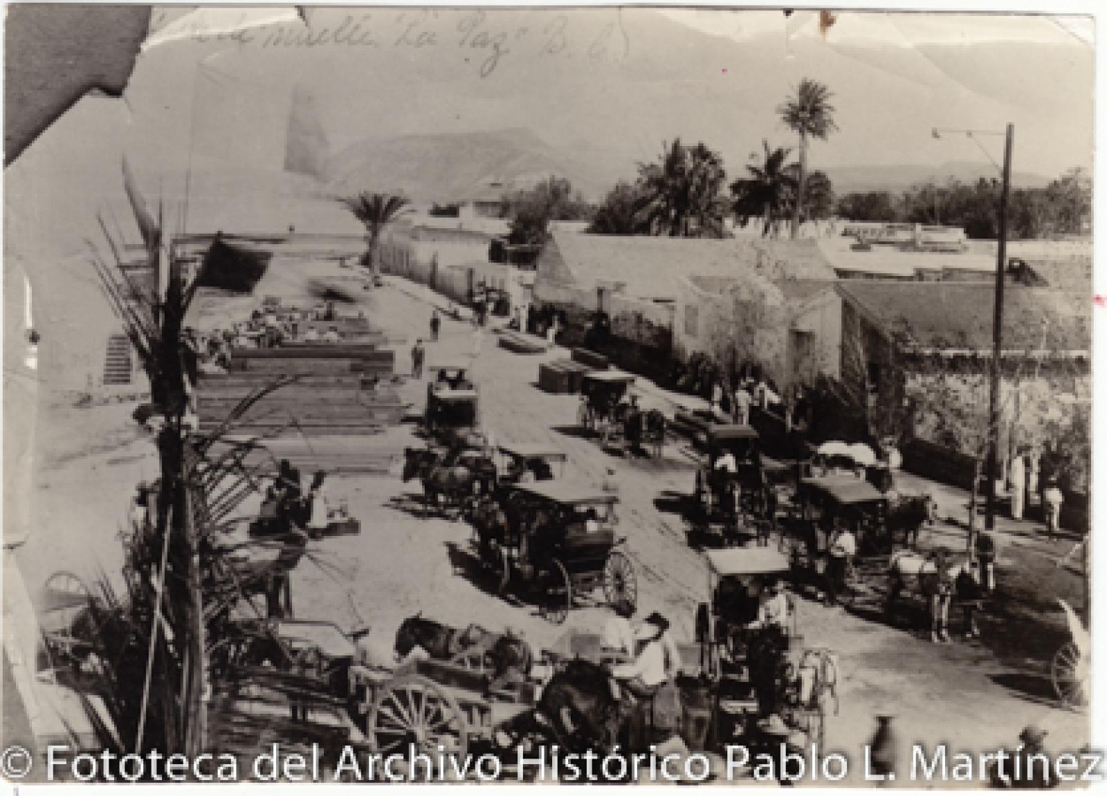 “Panorámica del costado del muelle, La Paz, B.C.”