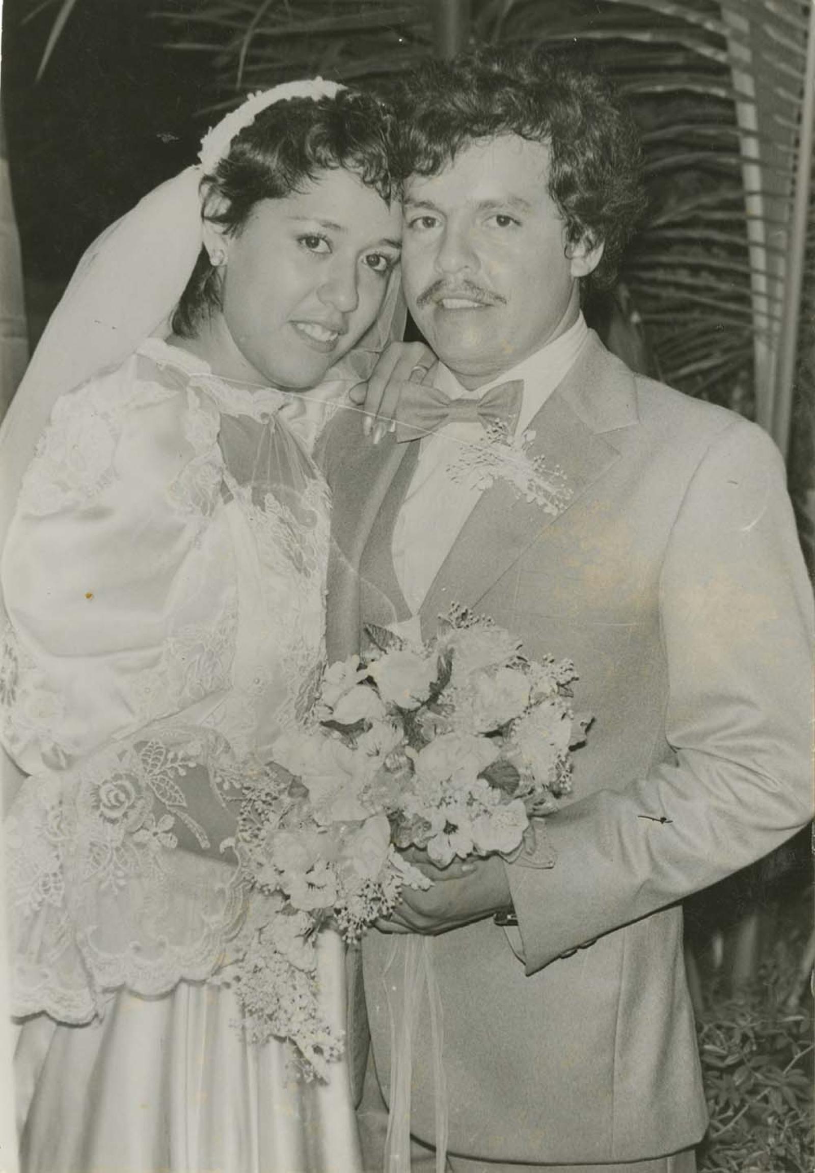 Pareja nupcial.