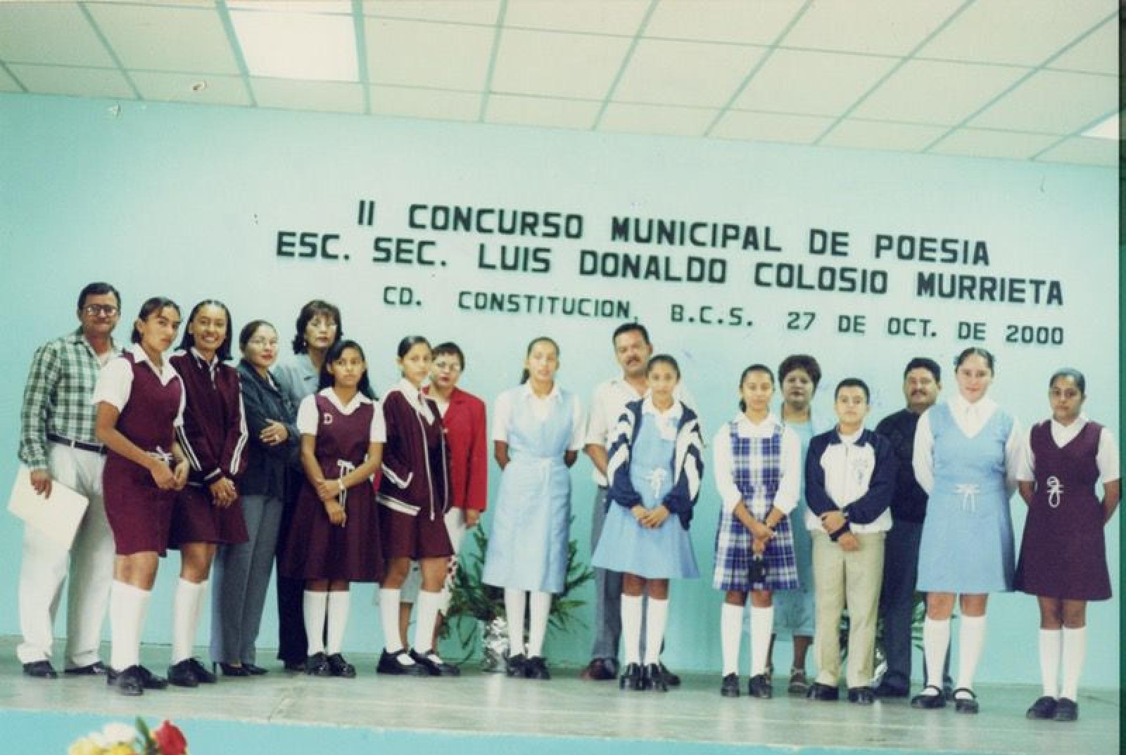 “Participantes del II Concurso Municipal de Poesía, Ciudad Constitución”.