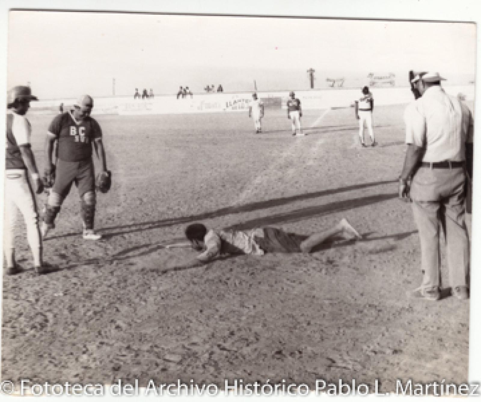 Partido de béisbol.