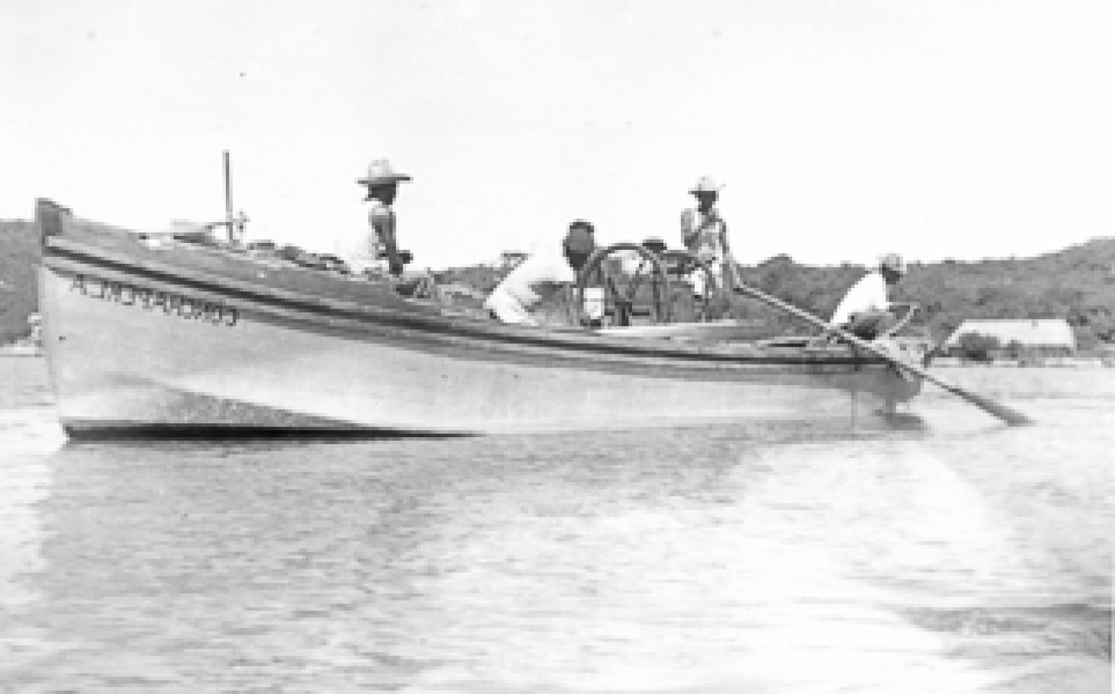 Pescadores de la panga Conchaperla.