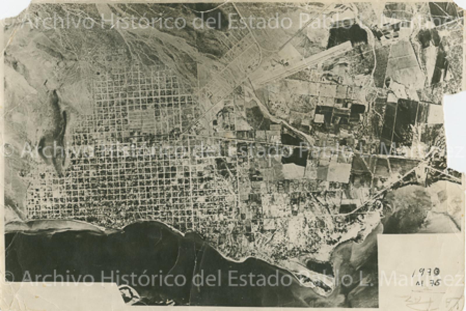 Plano de la ciudad de La Paz, Baja California.