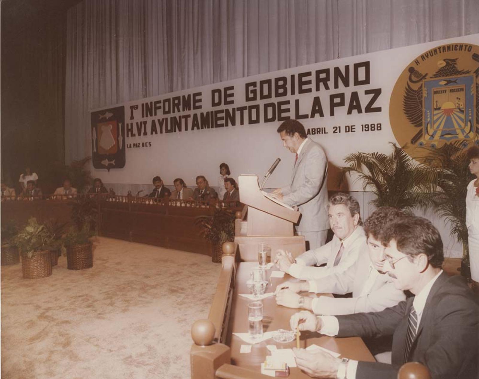 Primer Informe de Gobierno de José Carlos Cota.