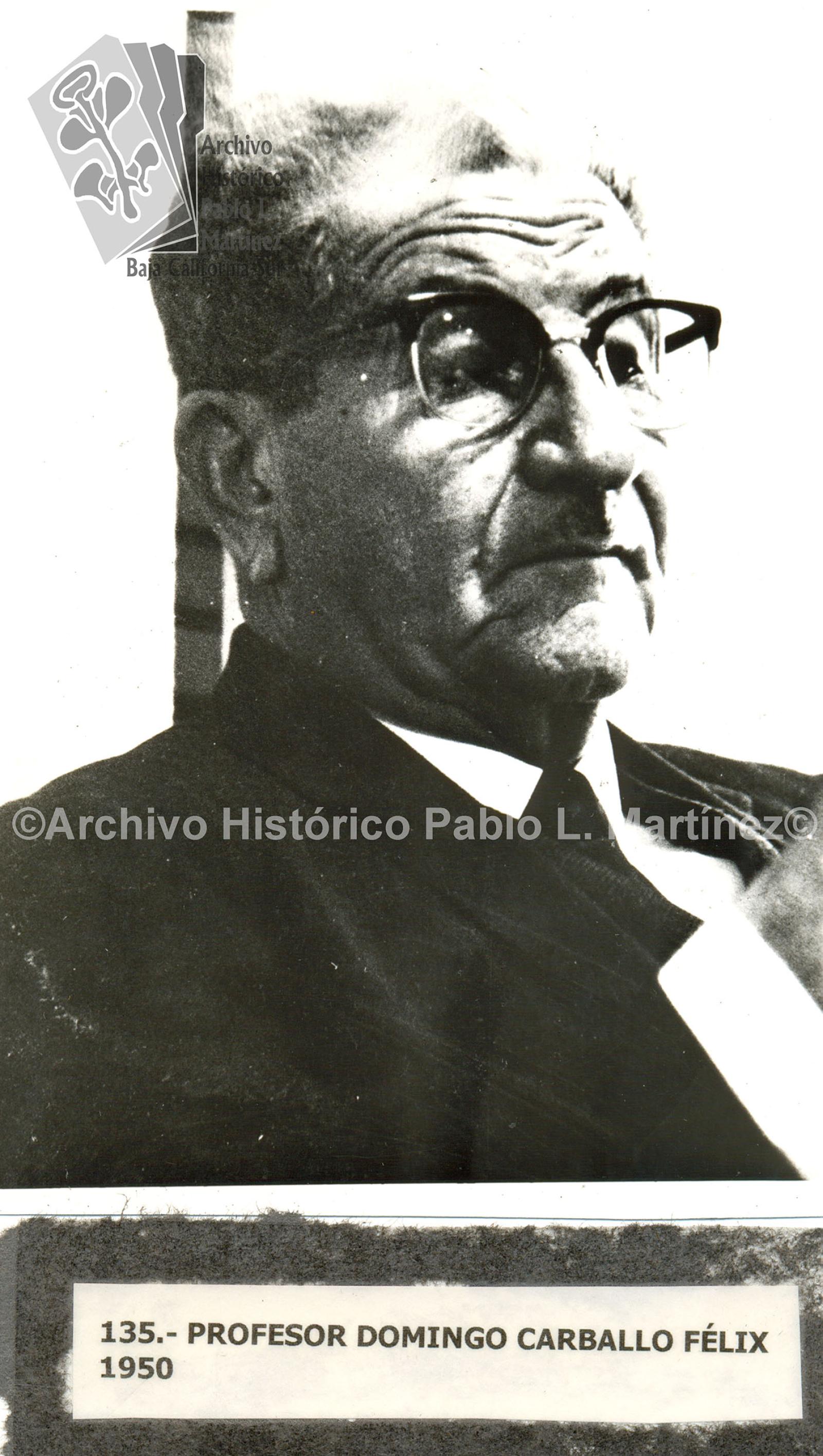 Profesor Domingo Carballo Félix, retrato.