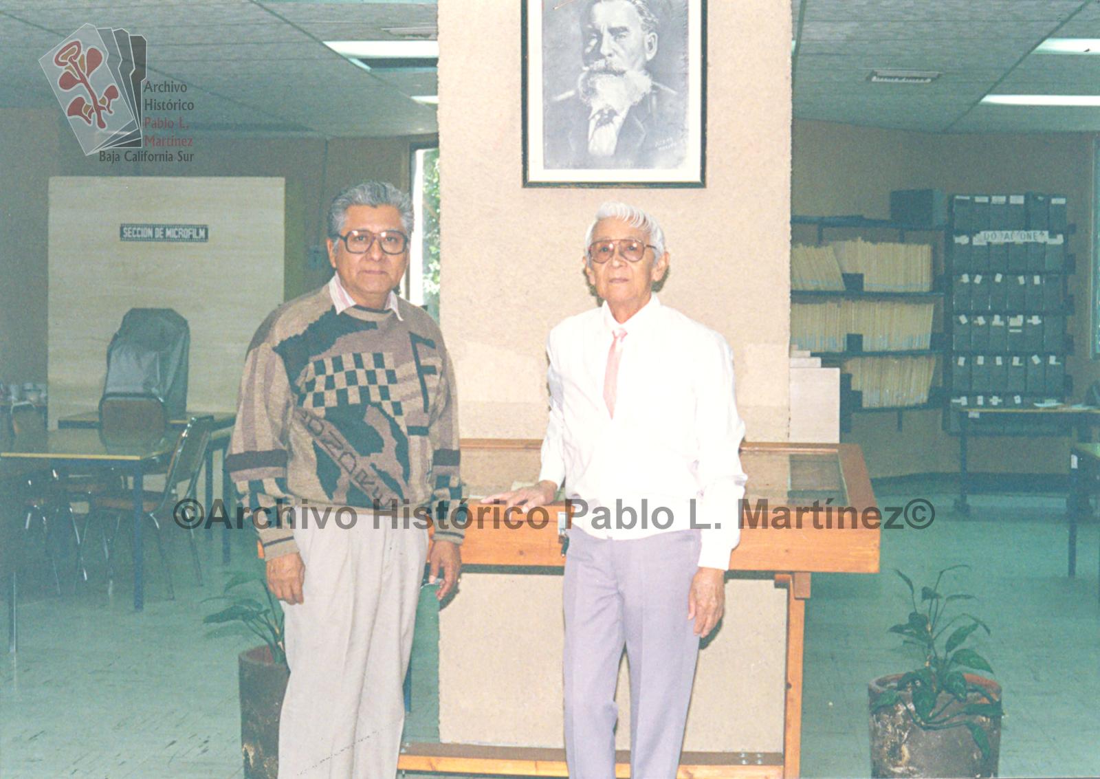 Profesores César Piñeda Chacón y Leonardo Reyes Silva