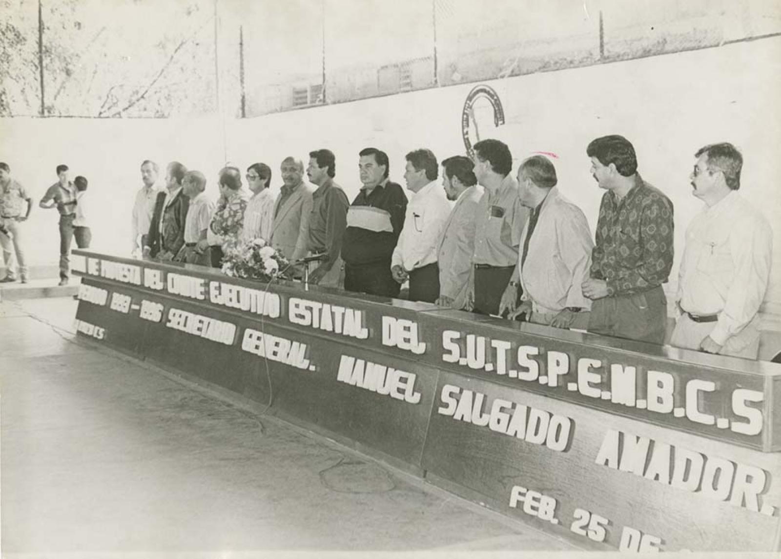 Protesta del Comité Ejecutivo del S.U.T.S.P.E.M.