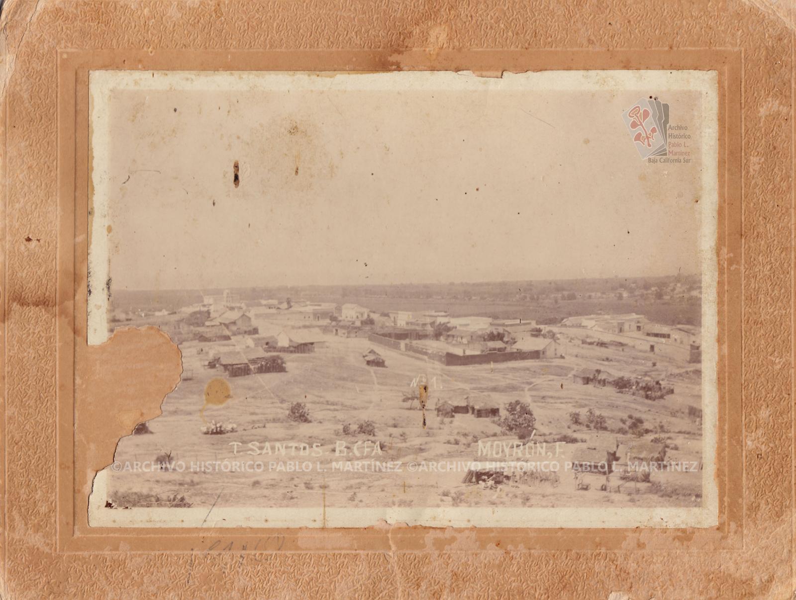 “Pueblo de Todos Santos y parte del Valle del Pilar, Baja California”.