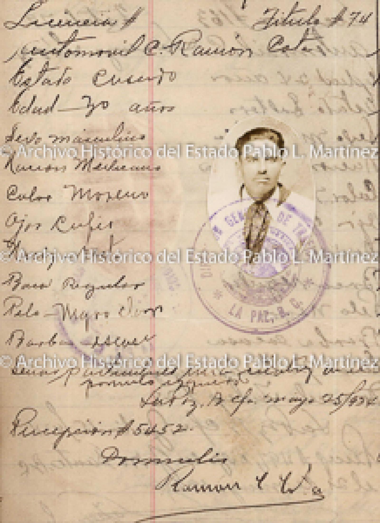 "Ramón Cota", retrato.