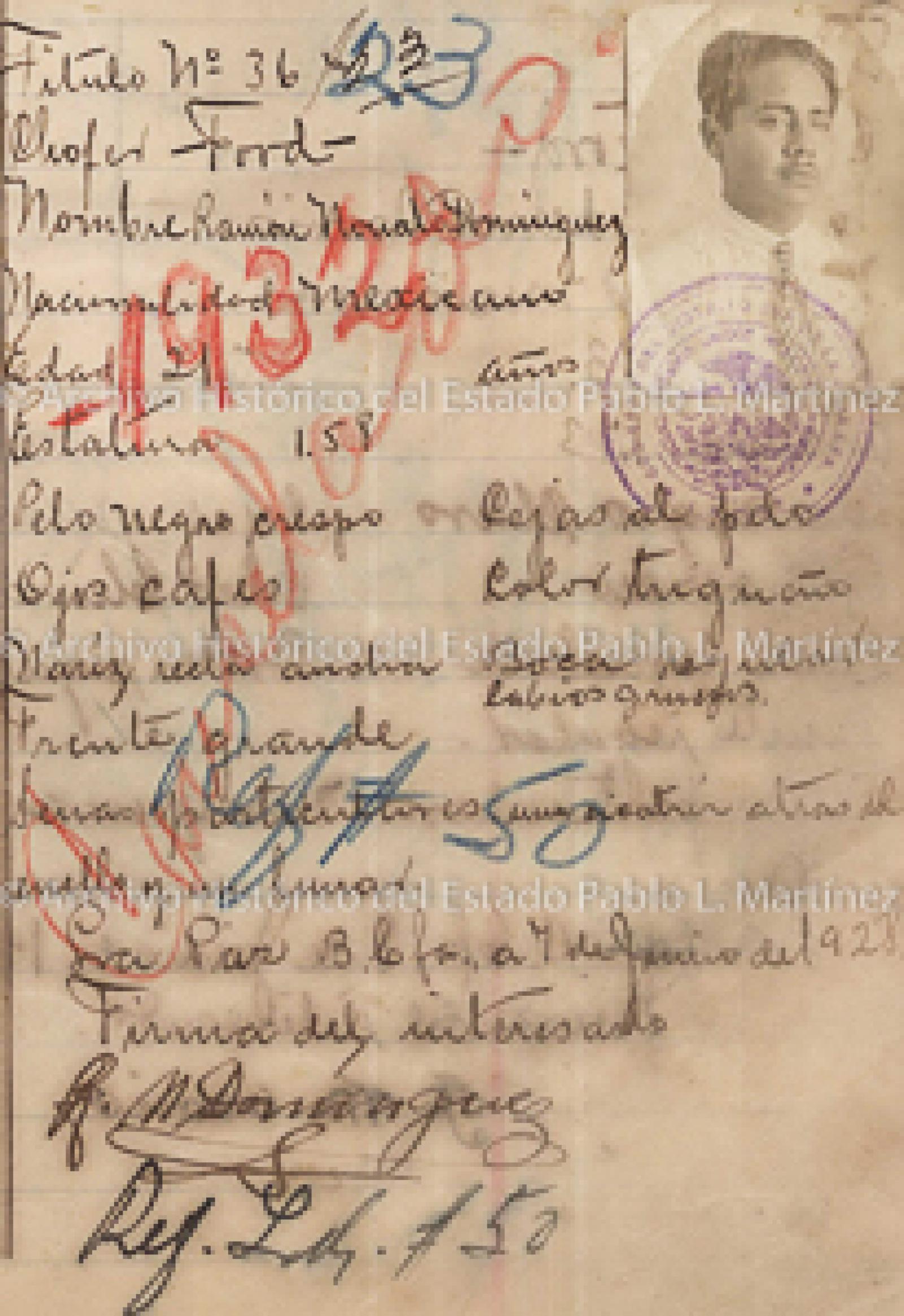 "Ramón Nonato Domínguez", retrato.