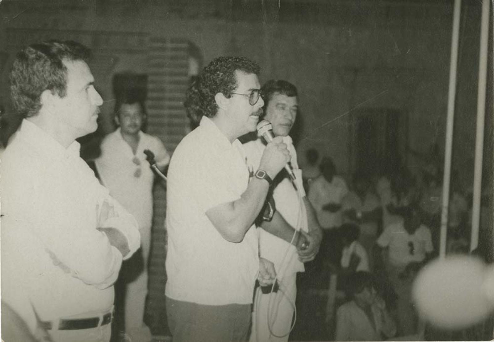 Raúl Antonio Ortega en acto público.