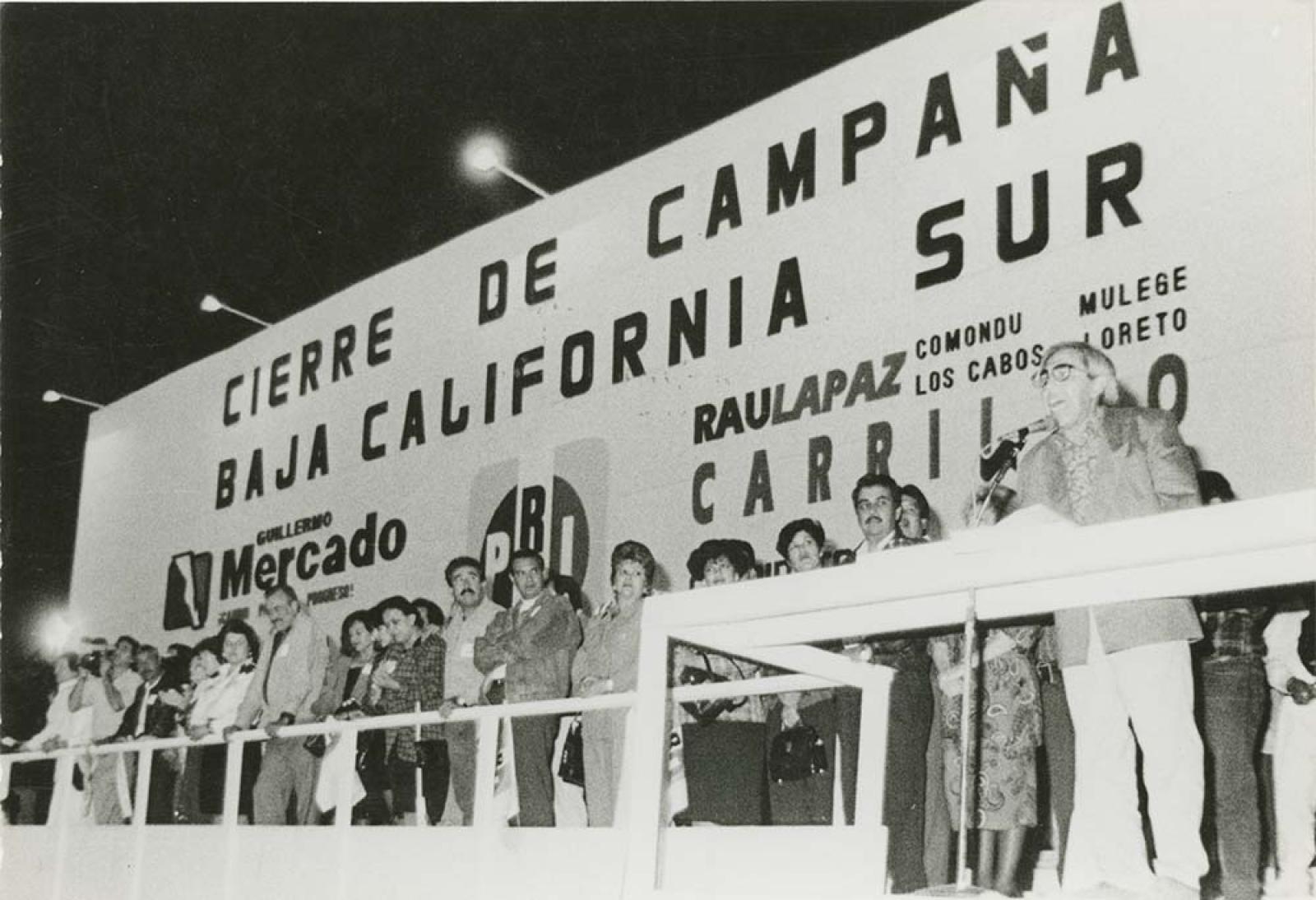 Raúl Carrillo en cierre de campaña.