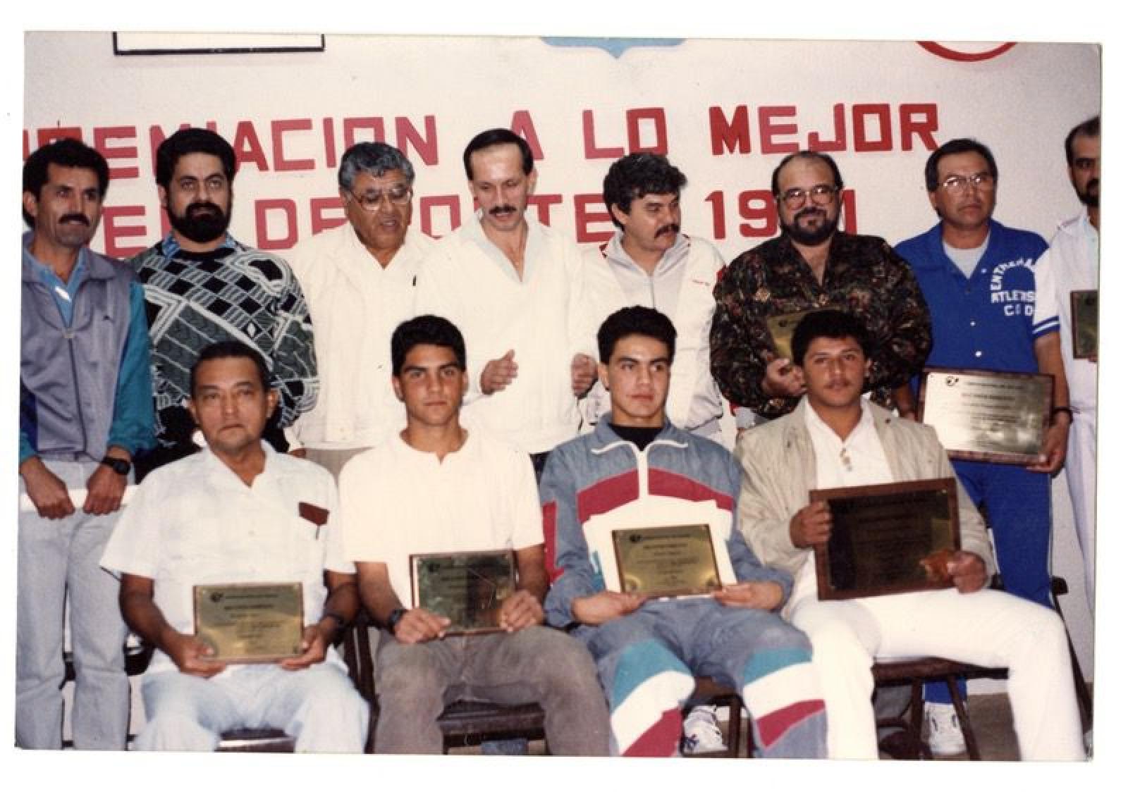 Reconocimiento a lo mejor del deporte, retrato de grupo.
