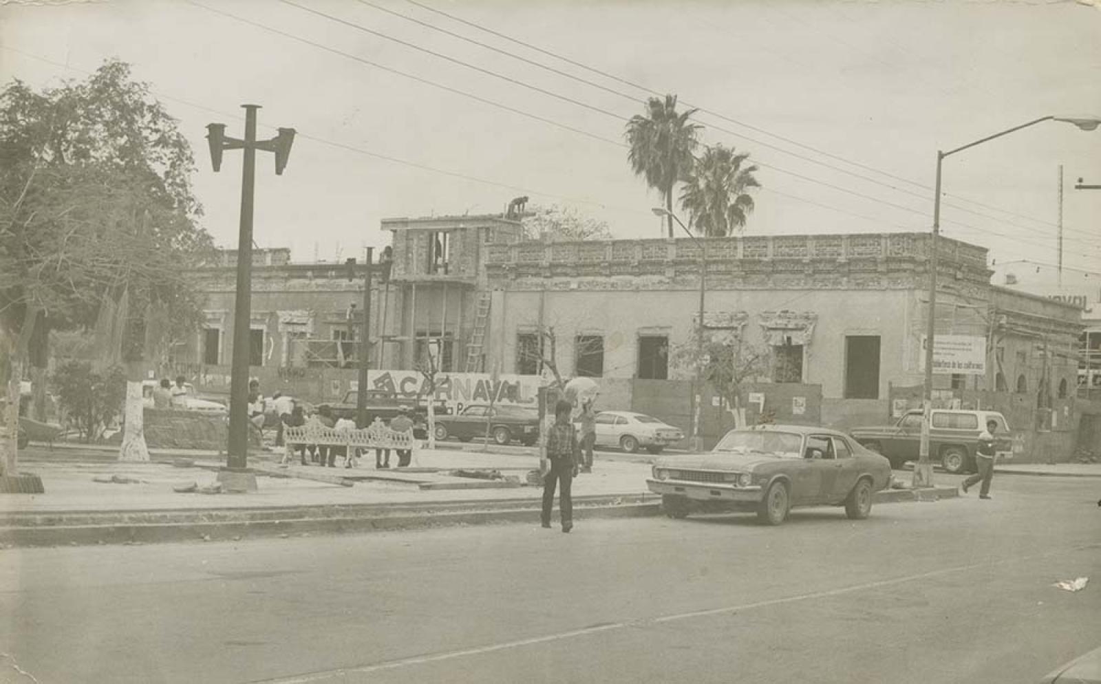 Reconstrucción del antiguo Palacio de Gobierno.