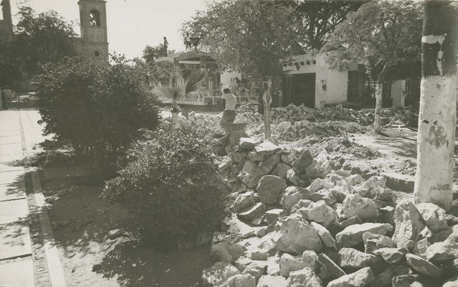 Reconstrucción del jardín Velasco.