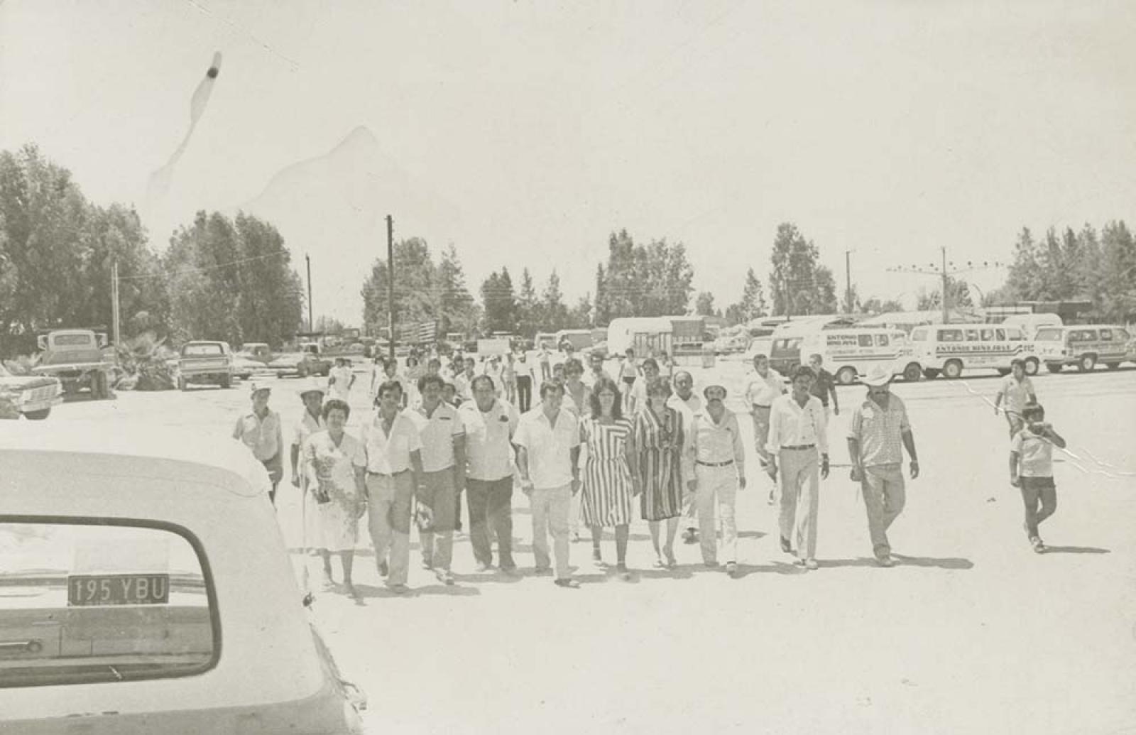 “Recorrido por calles de El Vizcaíno”.