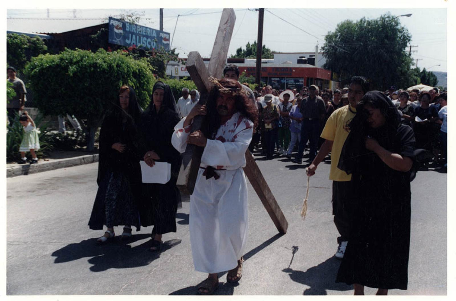 Representación de Viacrucis.