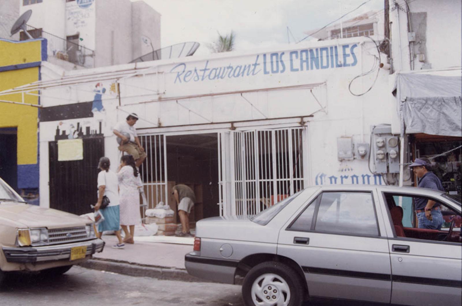Restaurant Los Candiles, en obras de reparación.