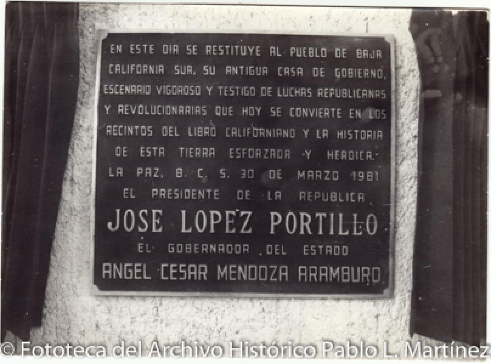 Restitución de la Antigua Casa de Gobierno.
