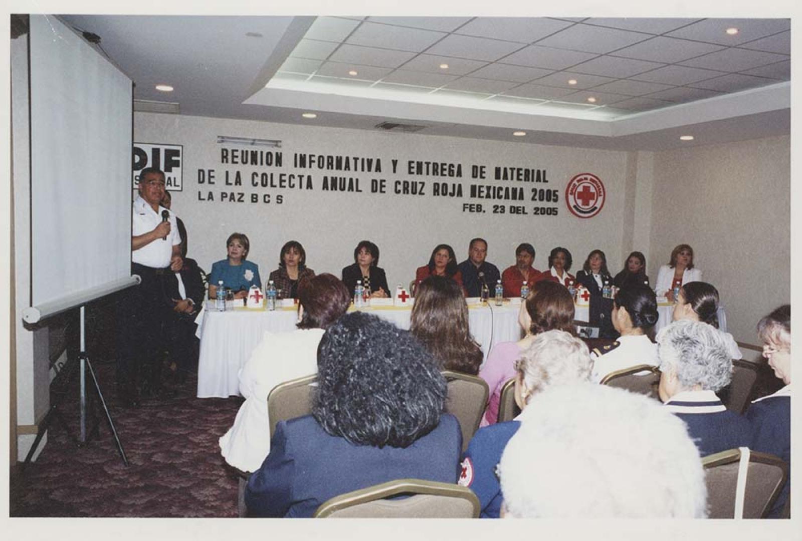 Reunión anual de la Cruz Roja Mexicana.