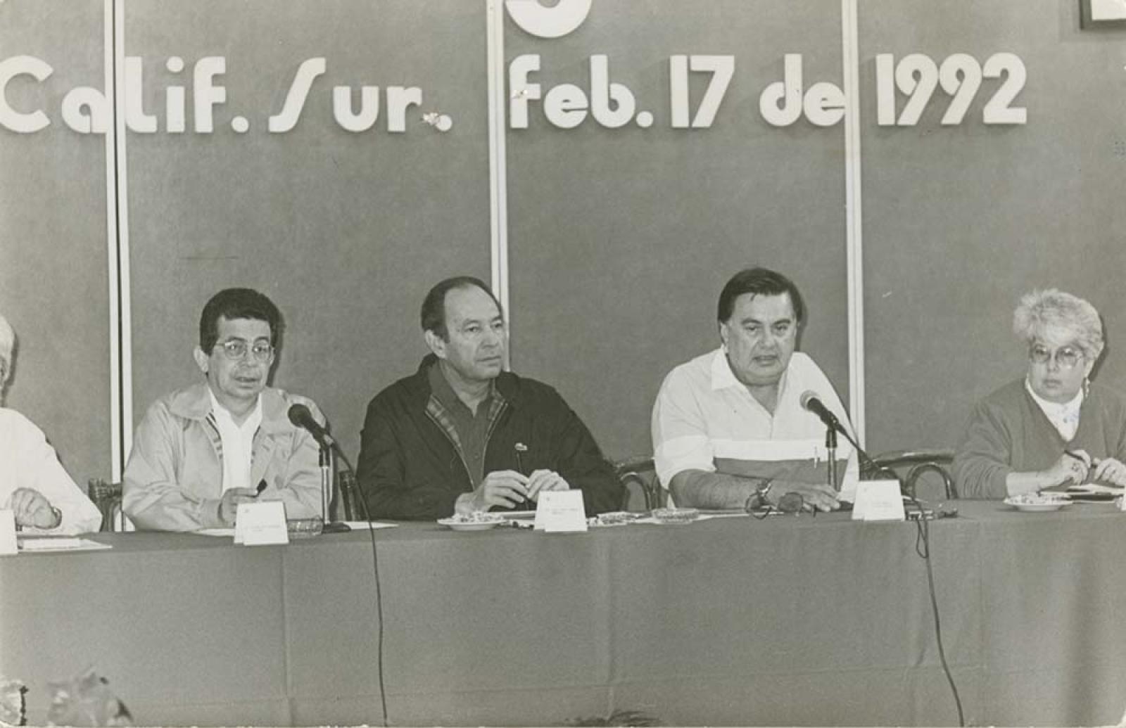 Reunión de pesca y ecología, representantes.