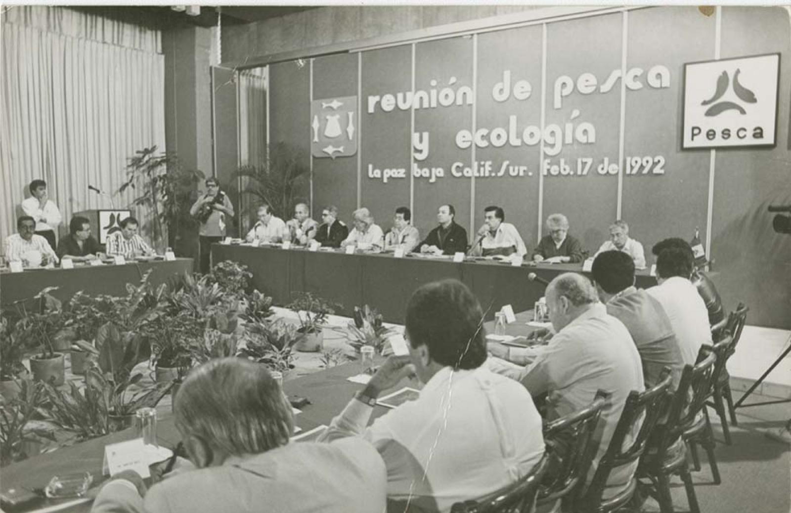 Reunión de pesca y ecología.